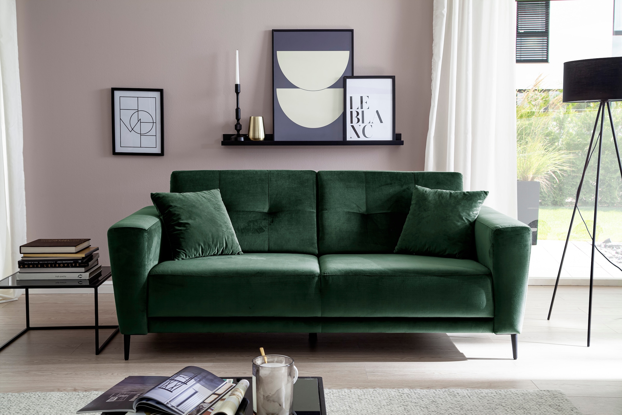 Trends by HG 3-Sitzer »Barcelona«, mit Metallfuss, frei im Raum stellbar