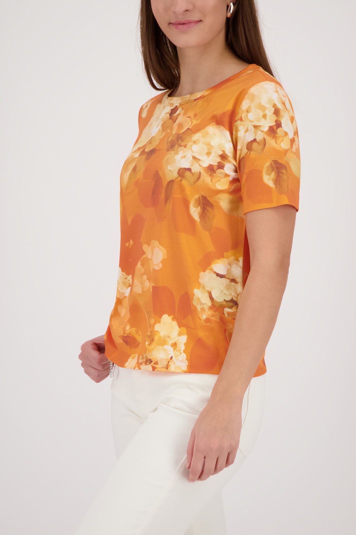 Image of Monari T-Shirt "Blume allover" Regular fit mit Blumenmuster