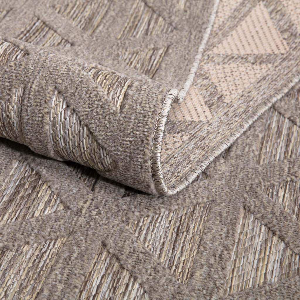 Carpet City Teppich »In-& 3D-Effekt, Flur Geo-Muster«, Balkon, kaufen für Santorini Küche, Wetterfest & Terrasse, 446, rechteckig, Outdoorteppich bequem UV-beständig