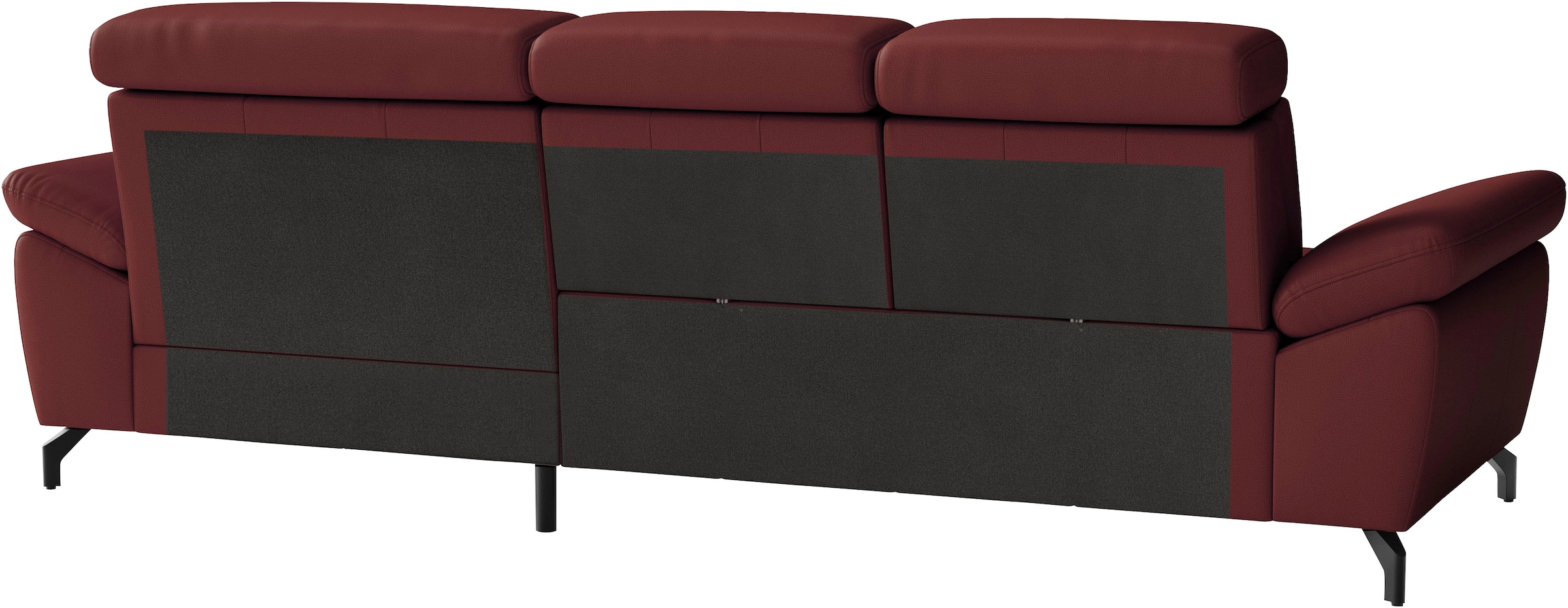 sit&more Ecksofa »Vanity L-Form, B: 264 cm, Leder« Inkl.Sitz-,Kopf-und Armteilverstellung