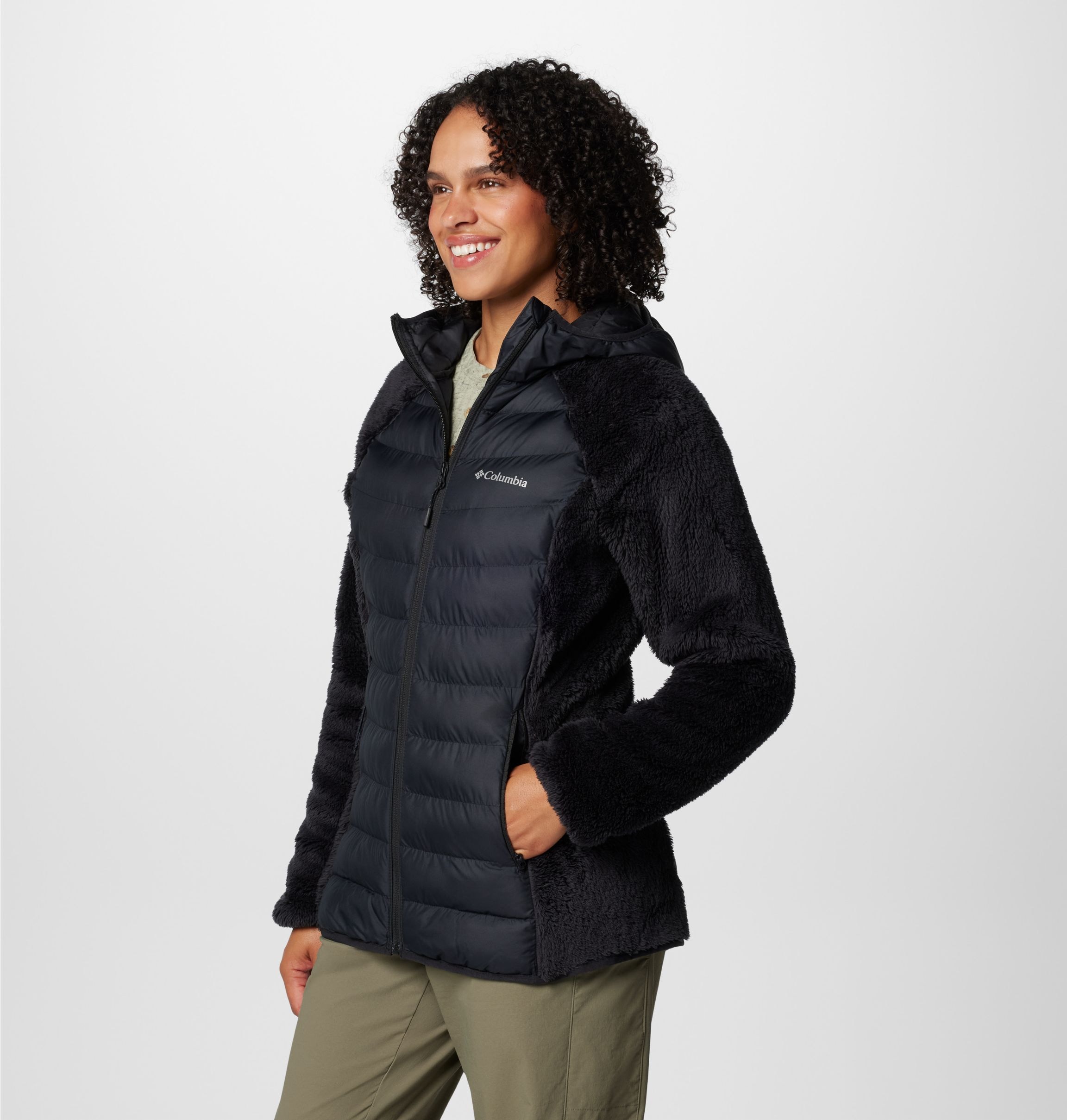 Columbia Hybridjacke »Powder Lite™ II Sherpa Hybrid Jacket« mit Kapuze