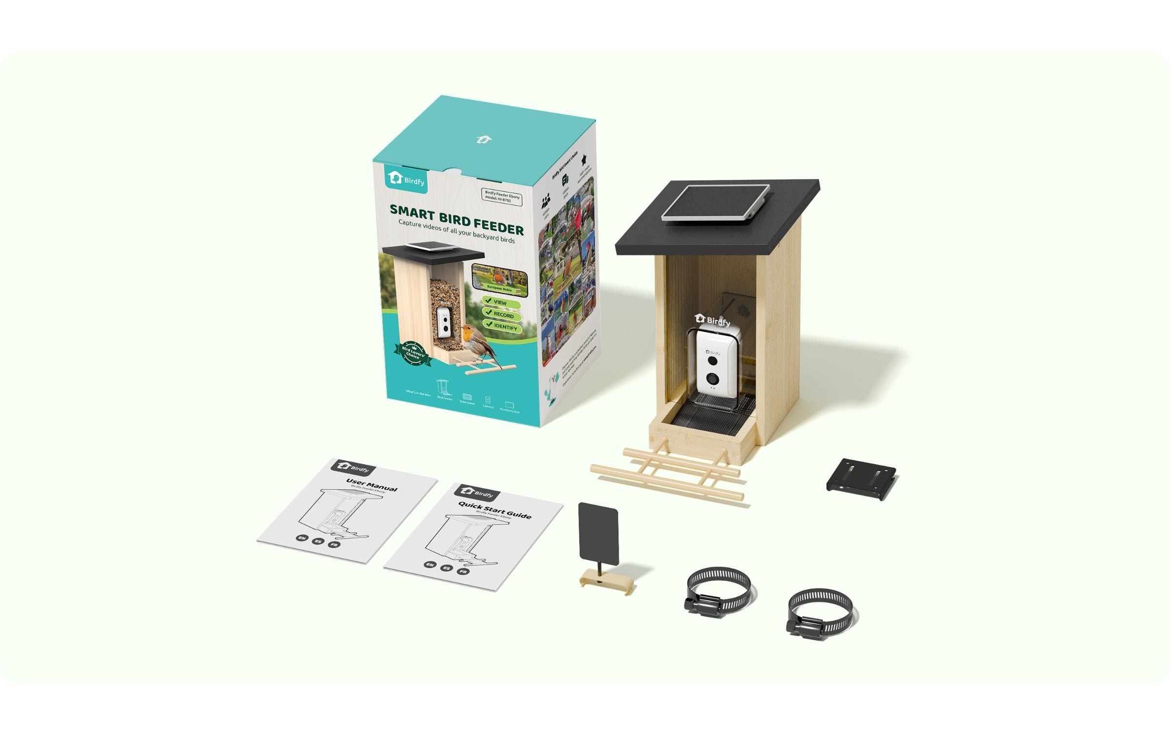 Birdfy Distributeur de nourriture »mit AI-Kamera«