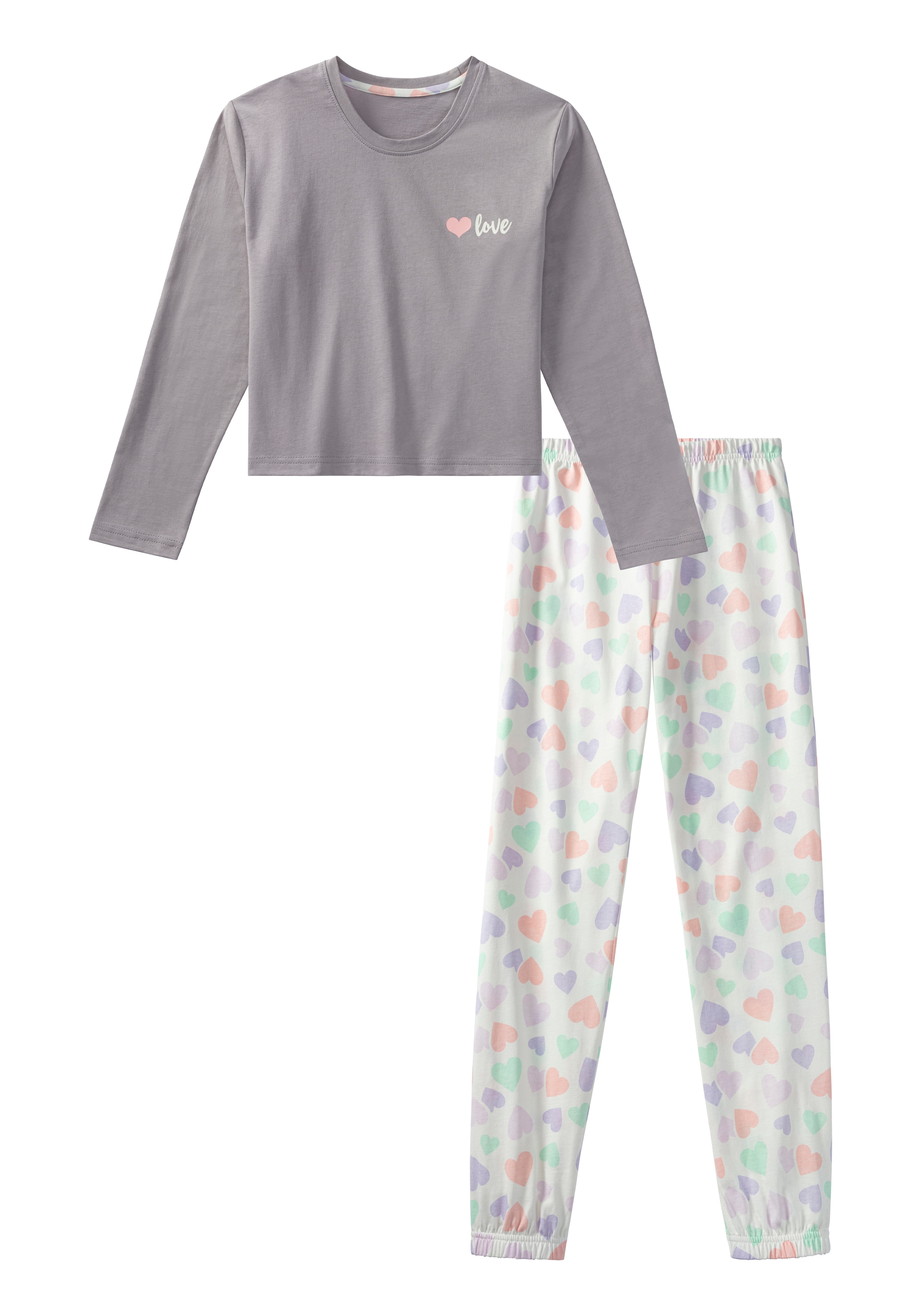 Image of petite fleur Pyjama 1 Stück, 2 tlg. Schlafanzug mit modisch kurzem Shirt