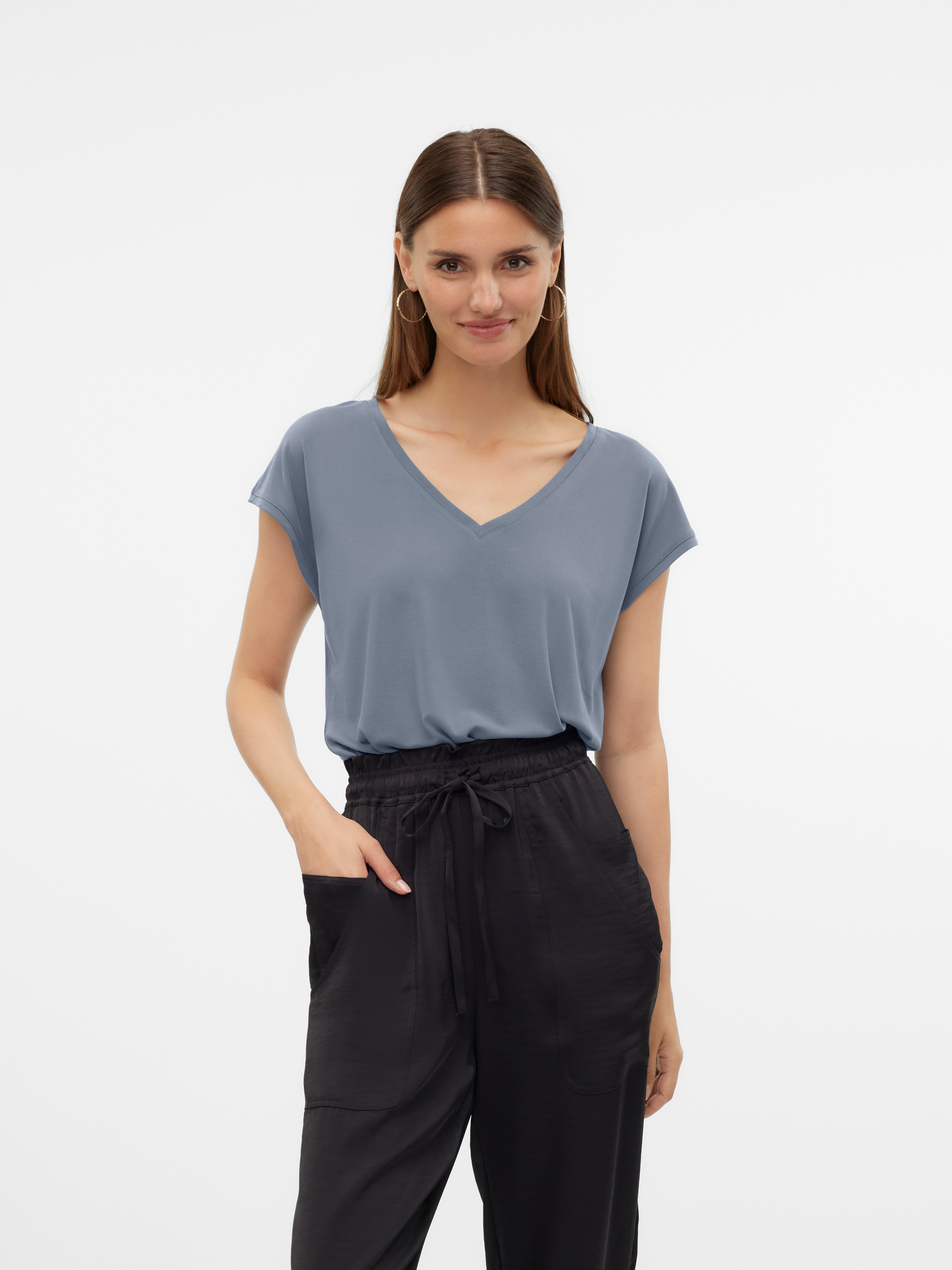 Vero Moda V-Shirt »VMFILLI SS V-NECK TEE GA NOOS«