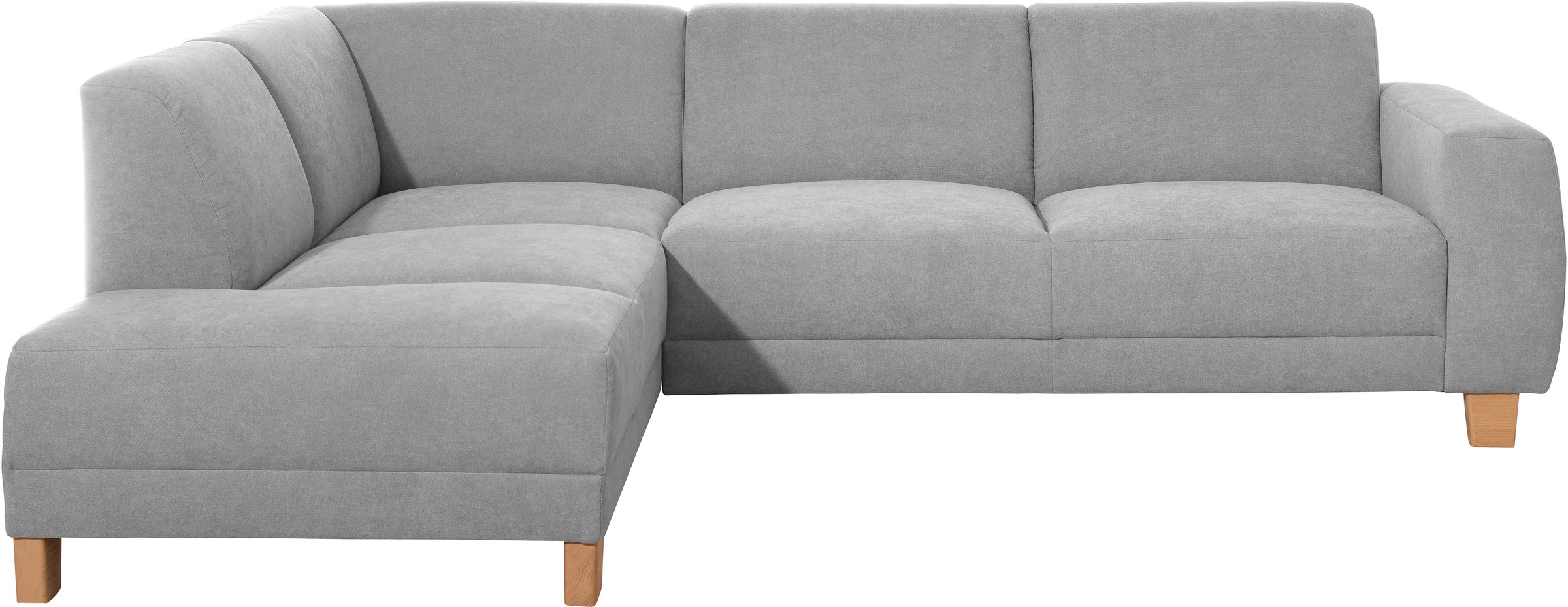 Max Winzer® Ecksofa »Blackpool modern, mittlere Sitzhärte mit hochwertiger Schaumpolsterung«, Lounge-Charakter durch niedrigen, leicht gewölbten Rücken