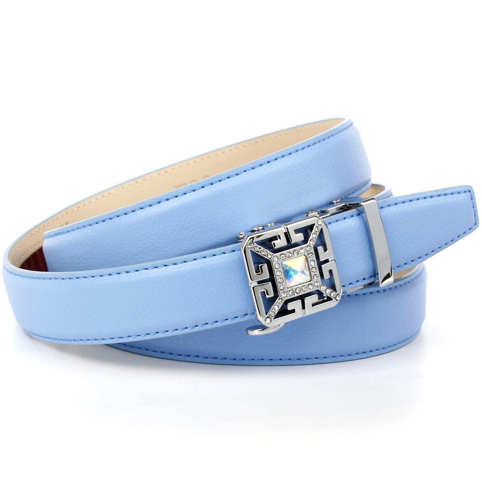 Image of Anthoni Crown Ledergürtel, Sommerlicher Automatik Gürtel in Himmelblau bei Ackermann Versand Schweiz