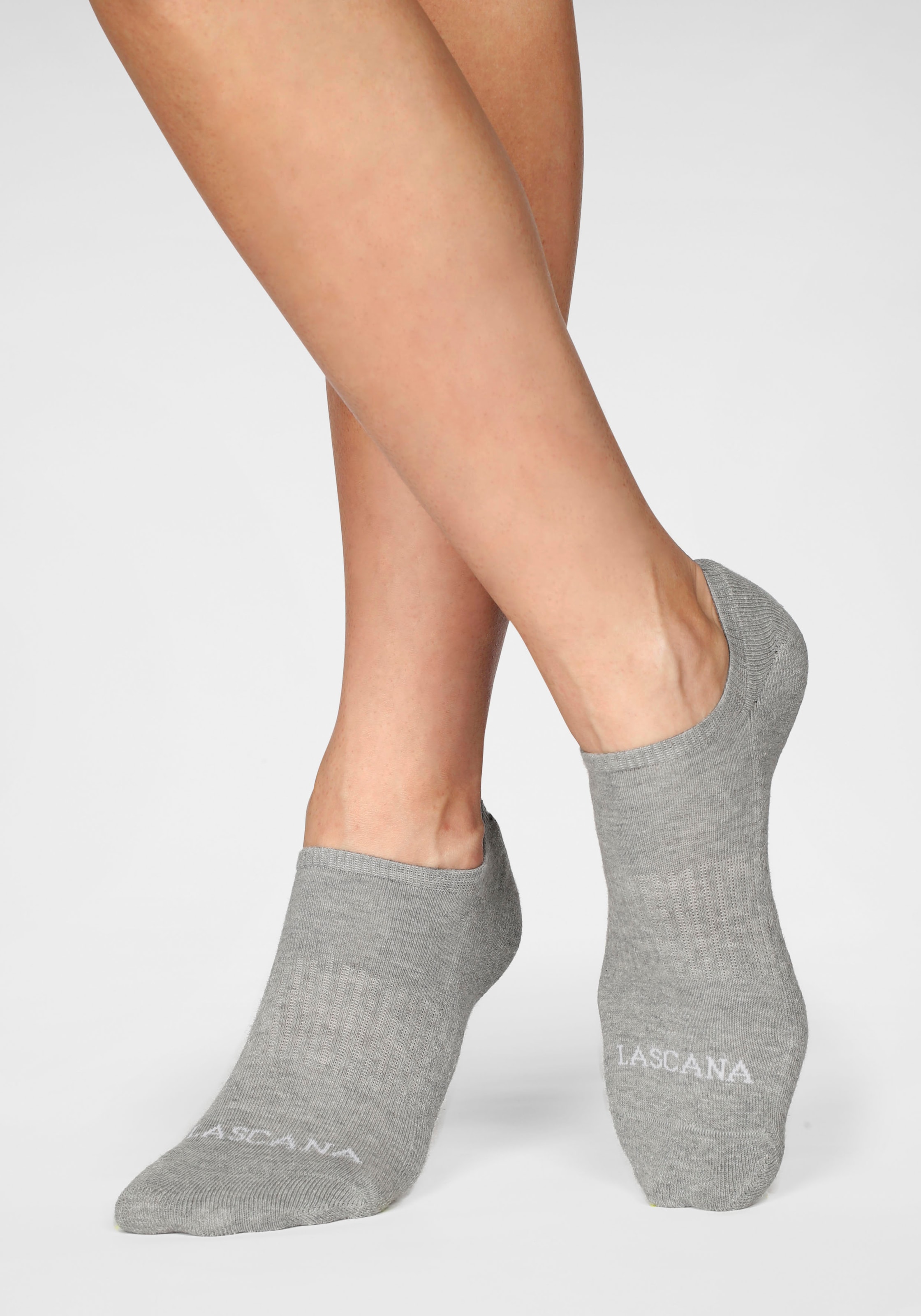 LASCANA ACTIVE Sneakersocken, (Set, 7 Paar), mit Fussfrottee