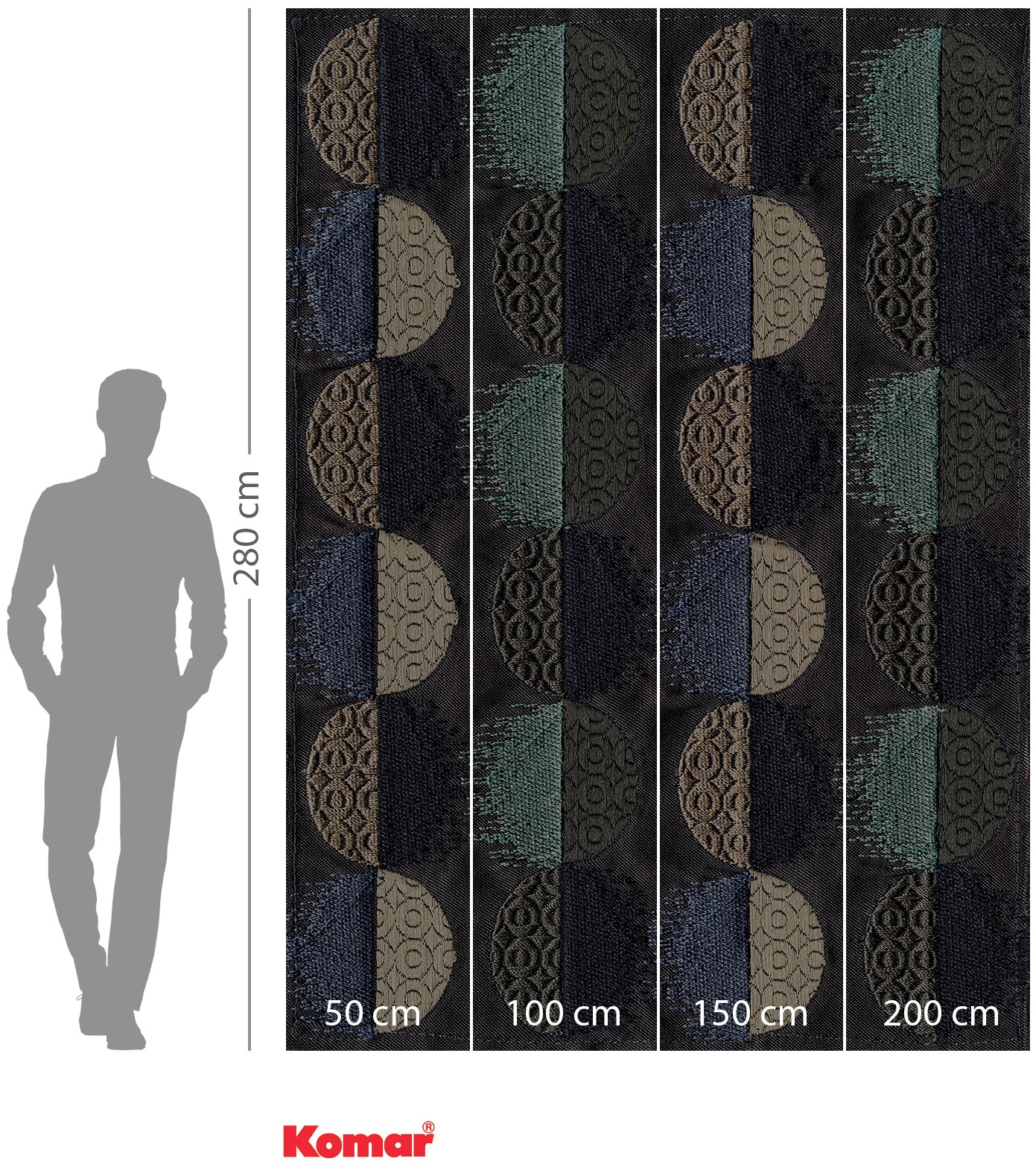 Komar Vliestapete »Digitaldruck Vlies -  Moon Dance - Grösse 200 x 280 cm« bedruckt glatt Wohnzimmer, Schlafzimmer