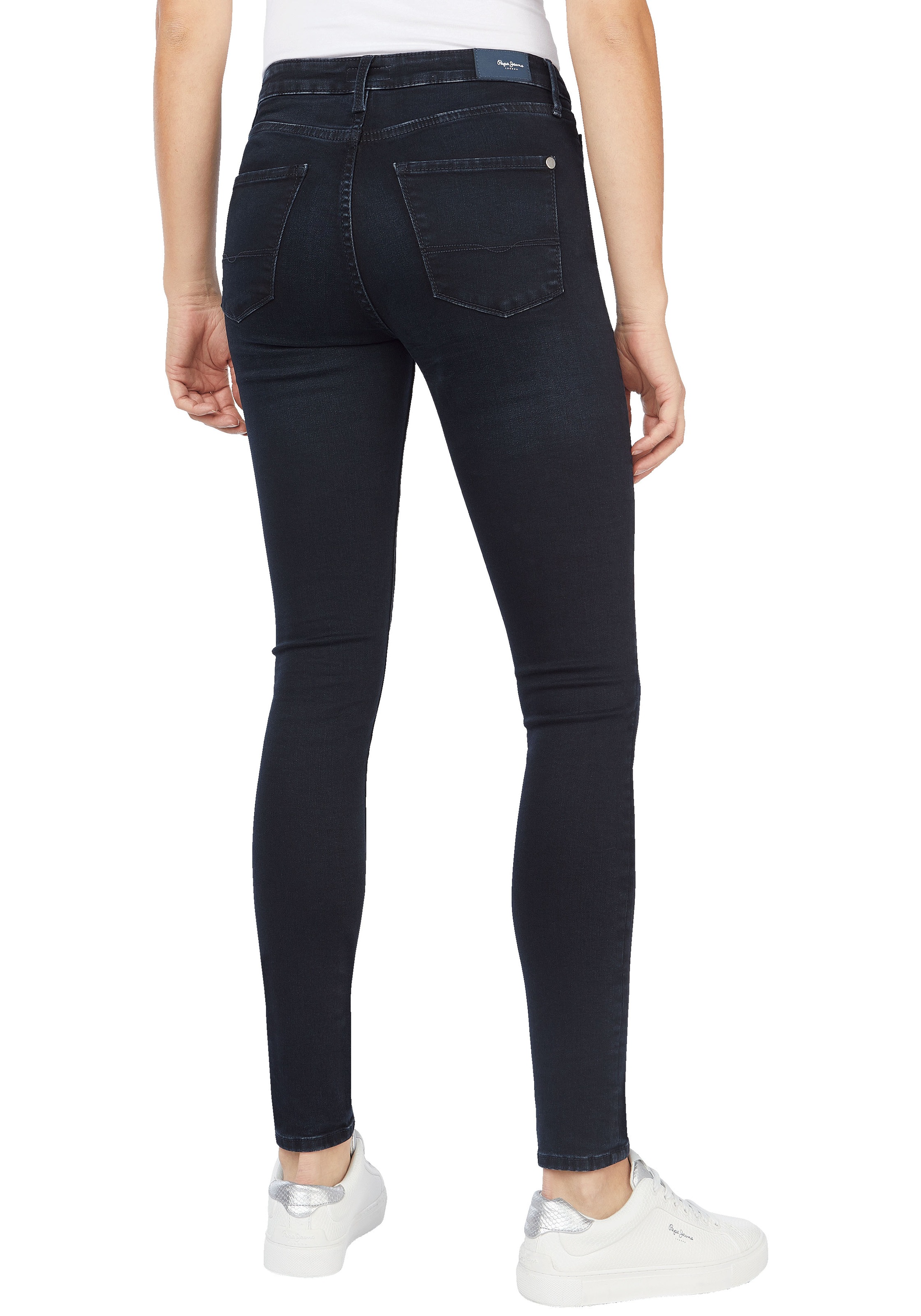 Pepe Jeans Röhrenjeans »REGENT«, in Skinny Passform mit hohem Bund aus seidig bequemem Stretch Denim