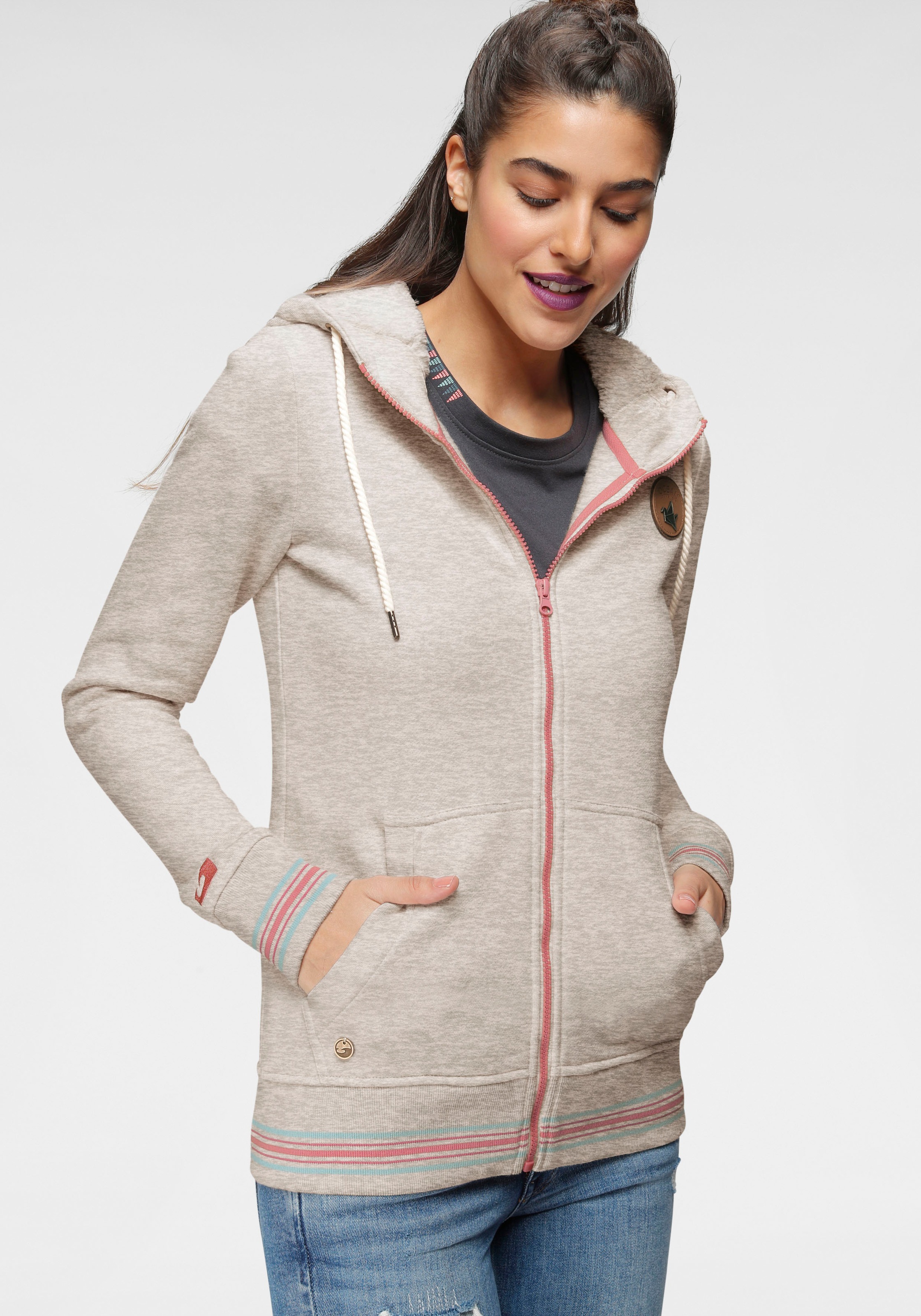 Image of Ocean Sportswear Kapuzensweatjacke, in Melange-Optik bei Ackermann Versand Schweiz