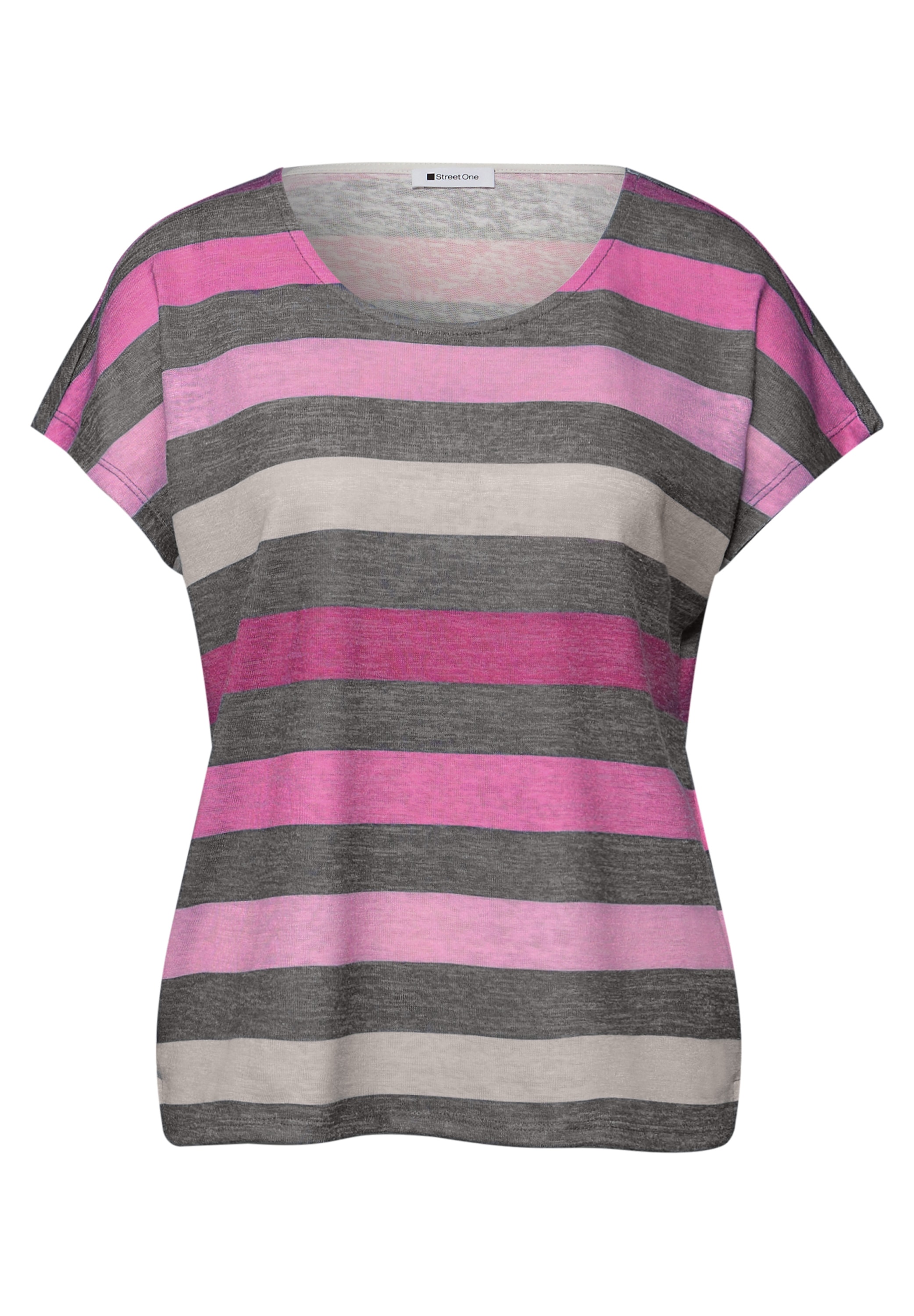 STREET ONE Haut de chemise avec motif à rayures