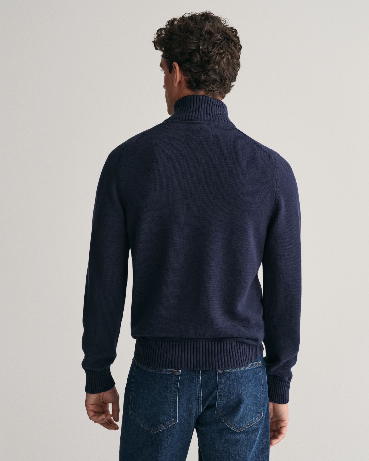 Gant Troyer »CASUAL COTTON HALF ZIP«, mit grafischer Logostickerei auf der Brust