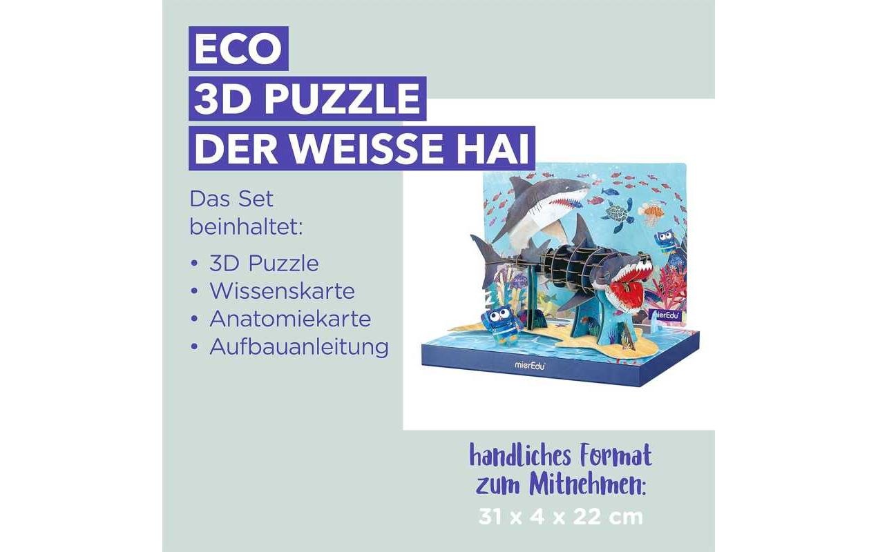 3D-Puzzle »mierEdu Eco – Der weisse Hai«