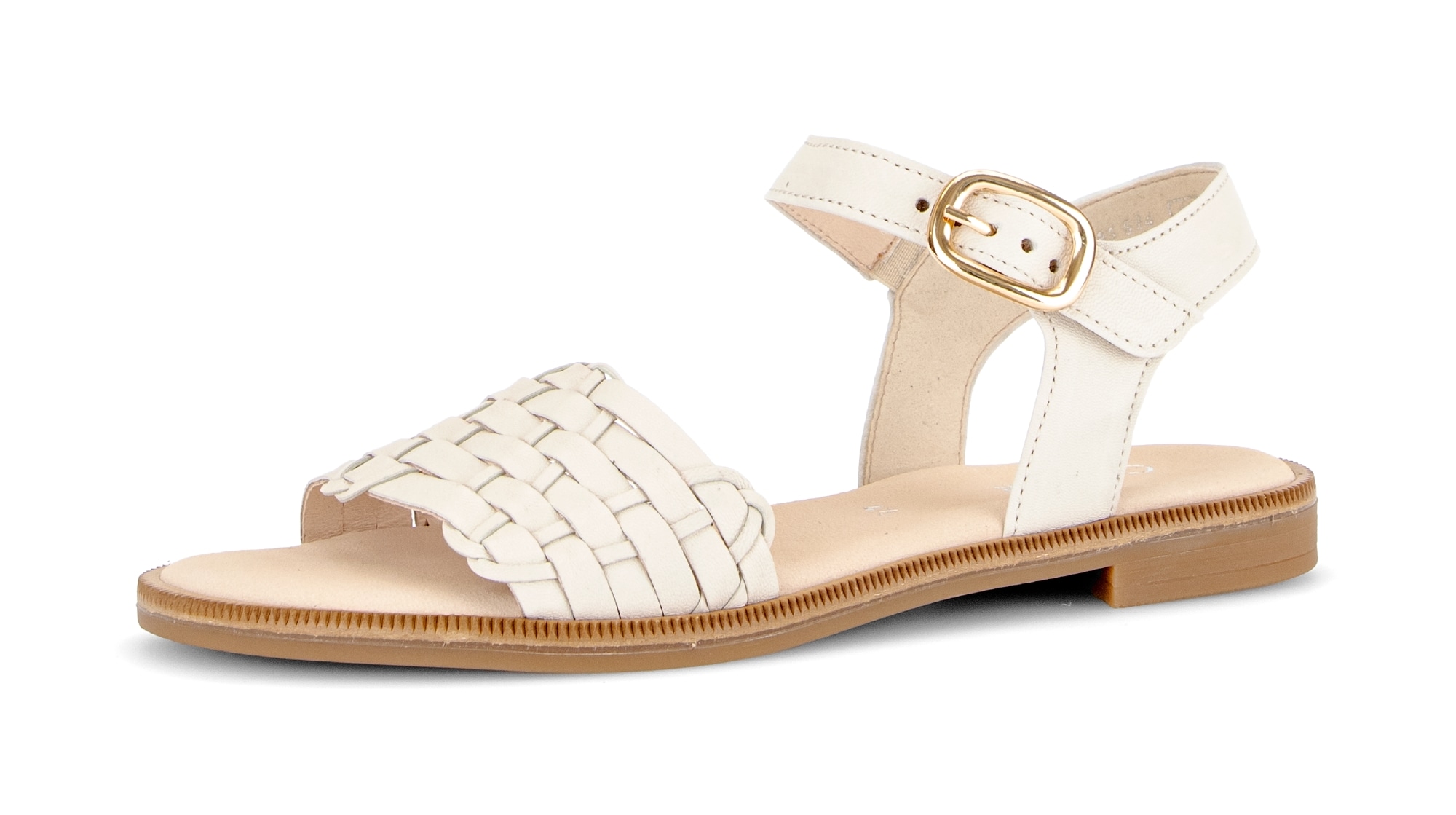 Gabor Riemchensandale  , Blockabsatz, Sommerschuh, Sandalette mit Bandage in Flechtoptik