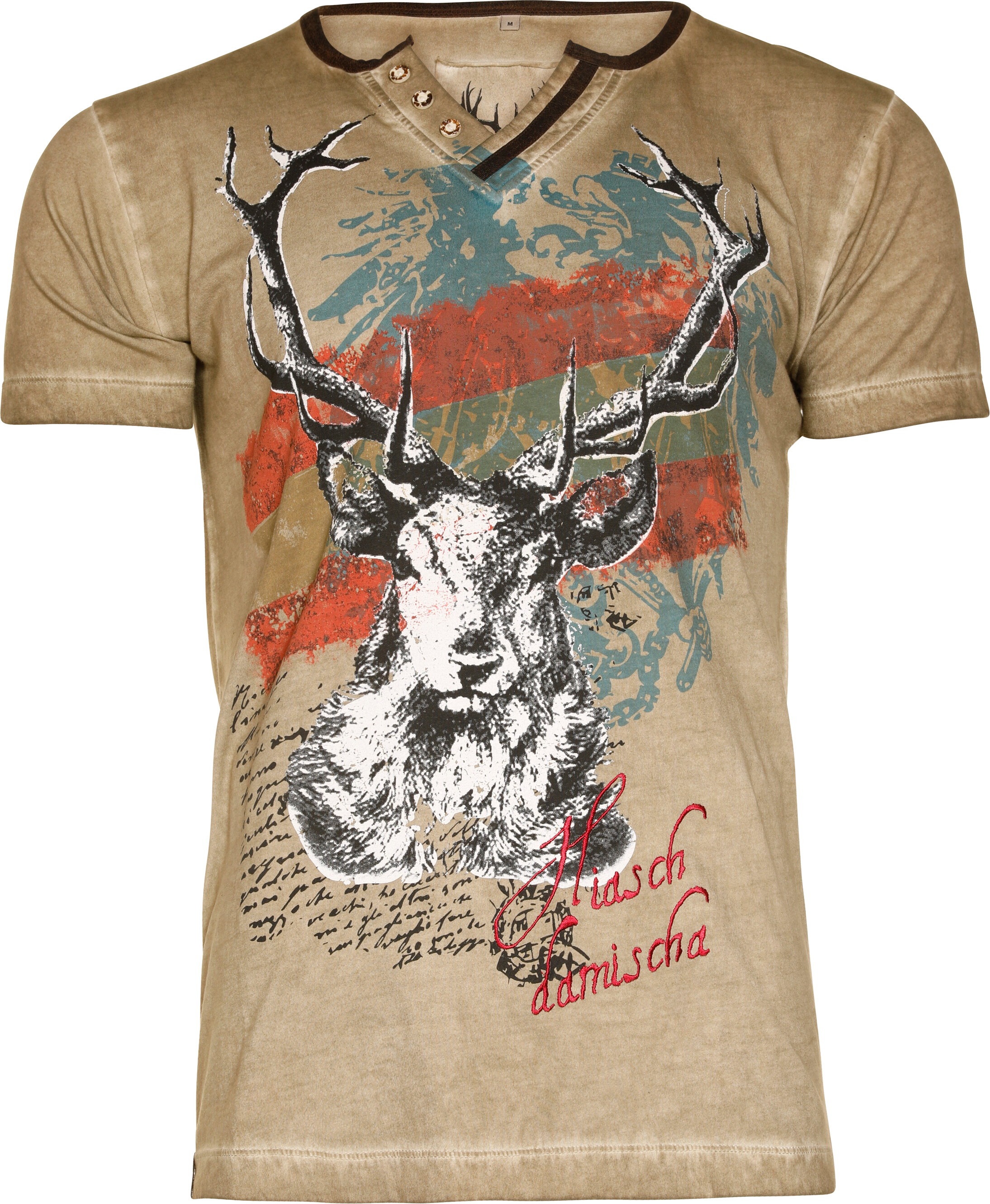 Image of MarJo Trachtenshirt, Herren, mit modischem Printmotiv bei Ackermann Versand Schweiz