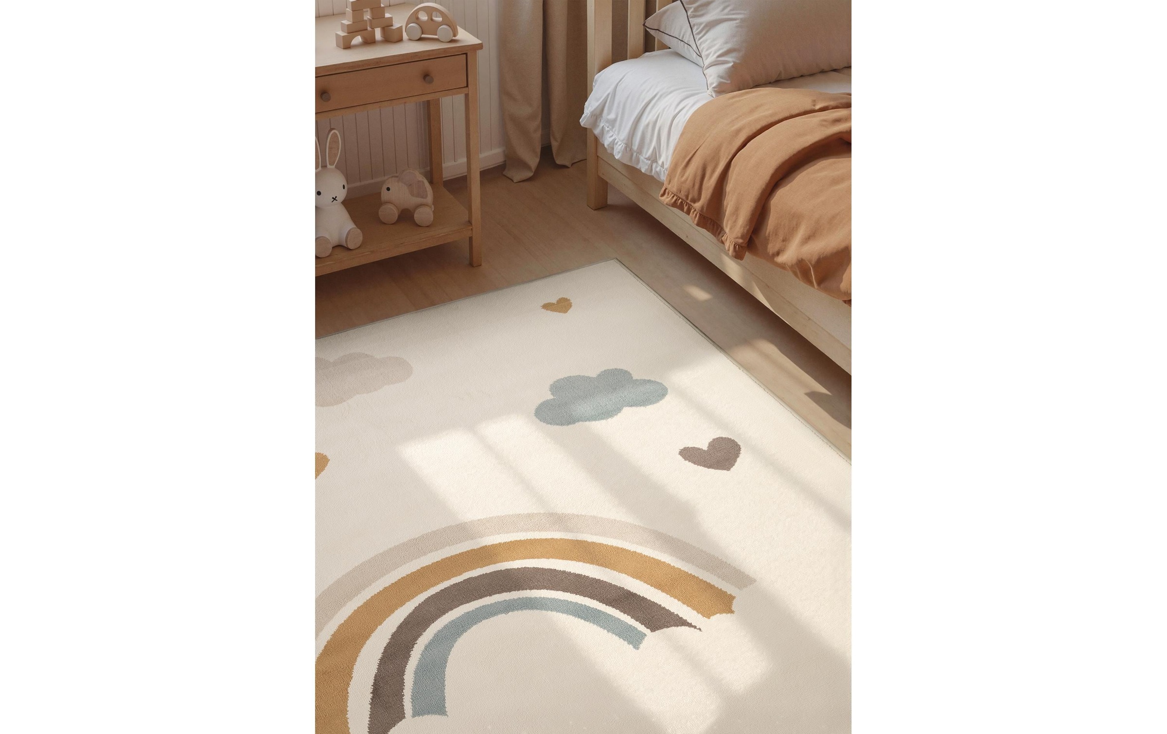 HANSE Home Kinderteppich »Skyla« rechteckig 10 mm Höhe Pflegeleicht, Weich, Kinderzimmer, Spielteppich, Spielunterlage