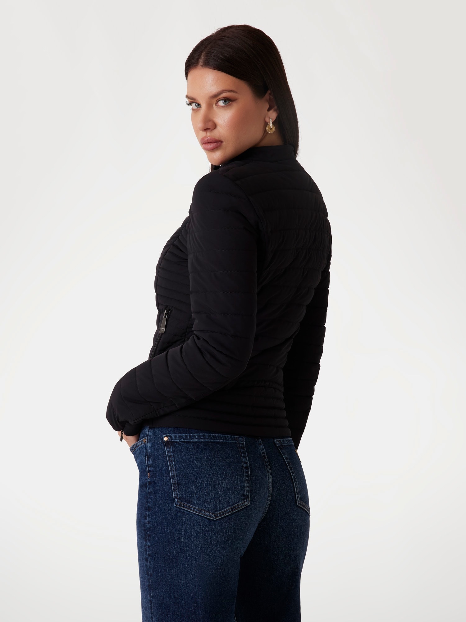Guess Steppjacke »VONA JACKET« Übergangsjacke mit leichter Wattierung