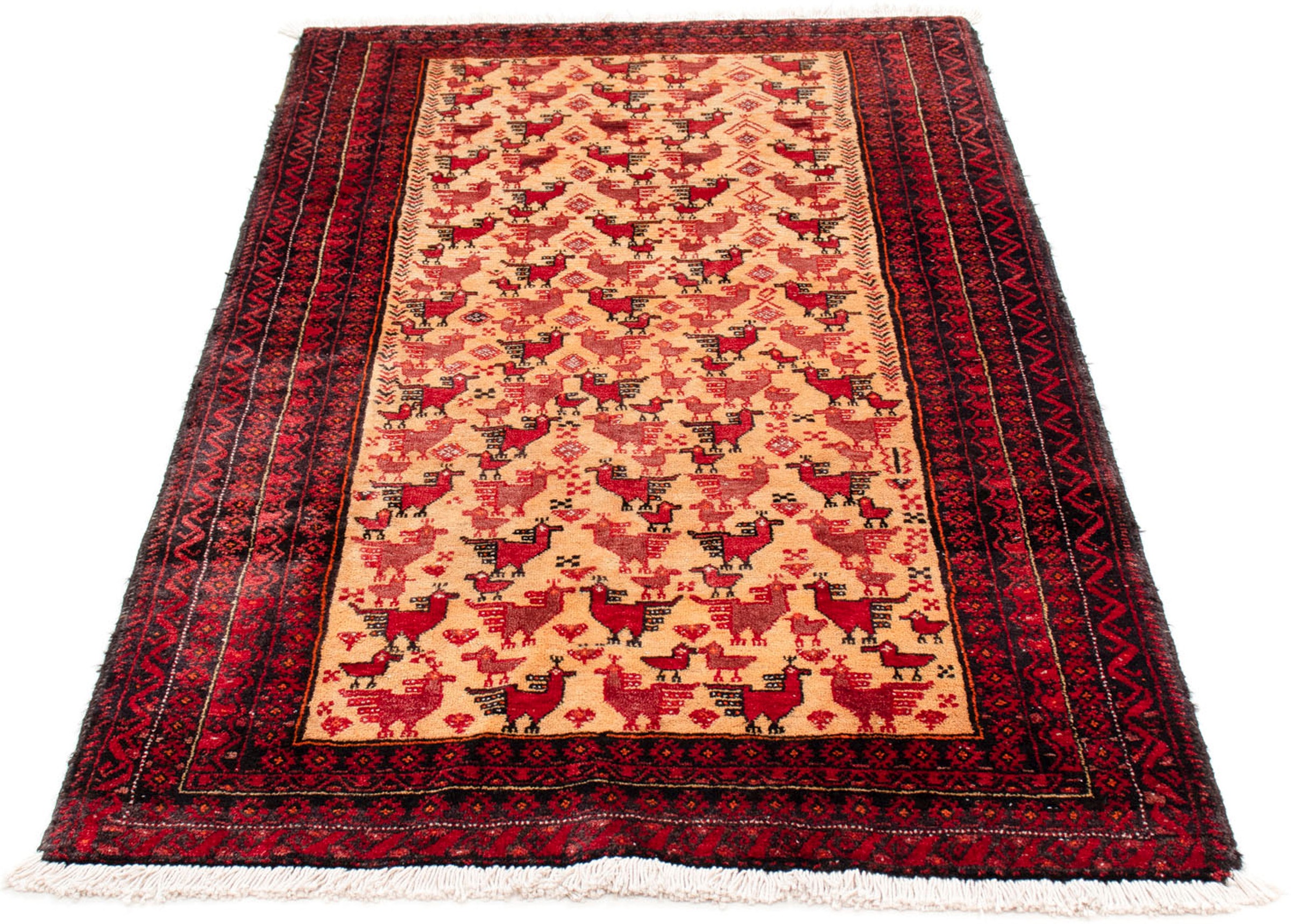 Image of morgenland Orientteppich »Belutsch - 167 x 94 cm - beige«, rechteckig, 8 mm Höhe, Wohnzimmer, Handgeknüpft, Einzelstück mit Zertifikat bei Ackermann Versand Schweiz