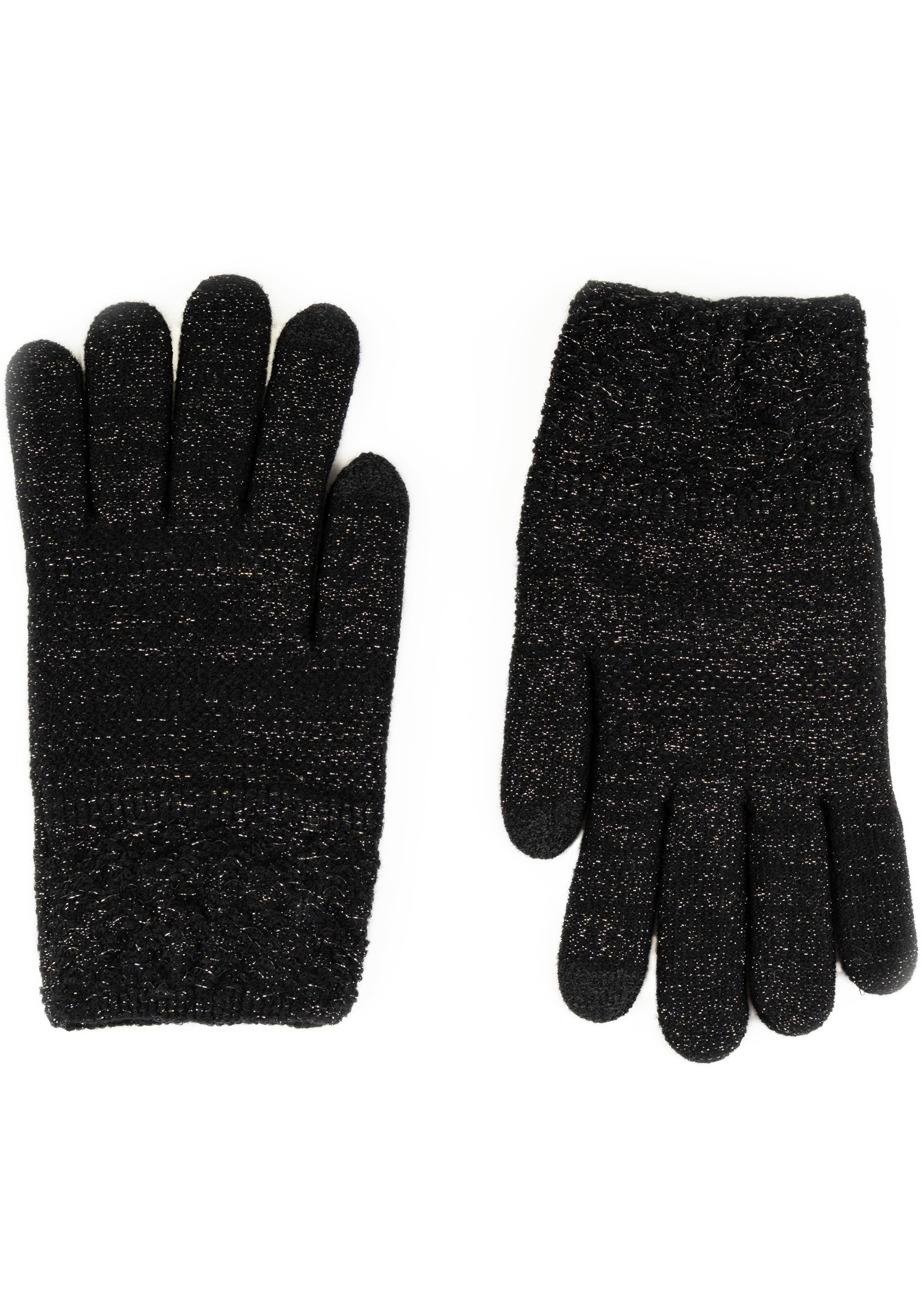 Image of Capelli New York Strickhandschuhe dezenter Metallic-Schimmer, gemustert, hoch elastisch