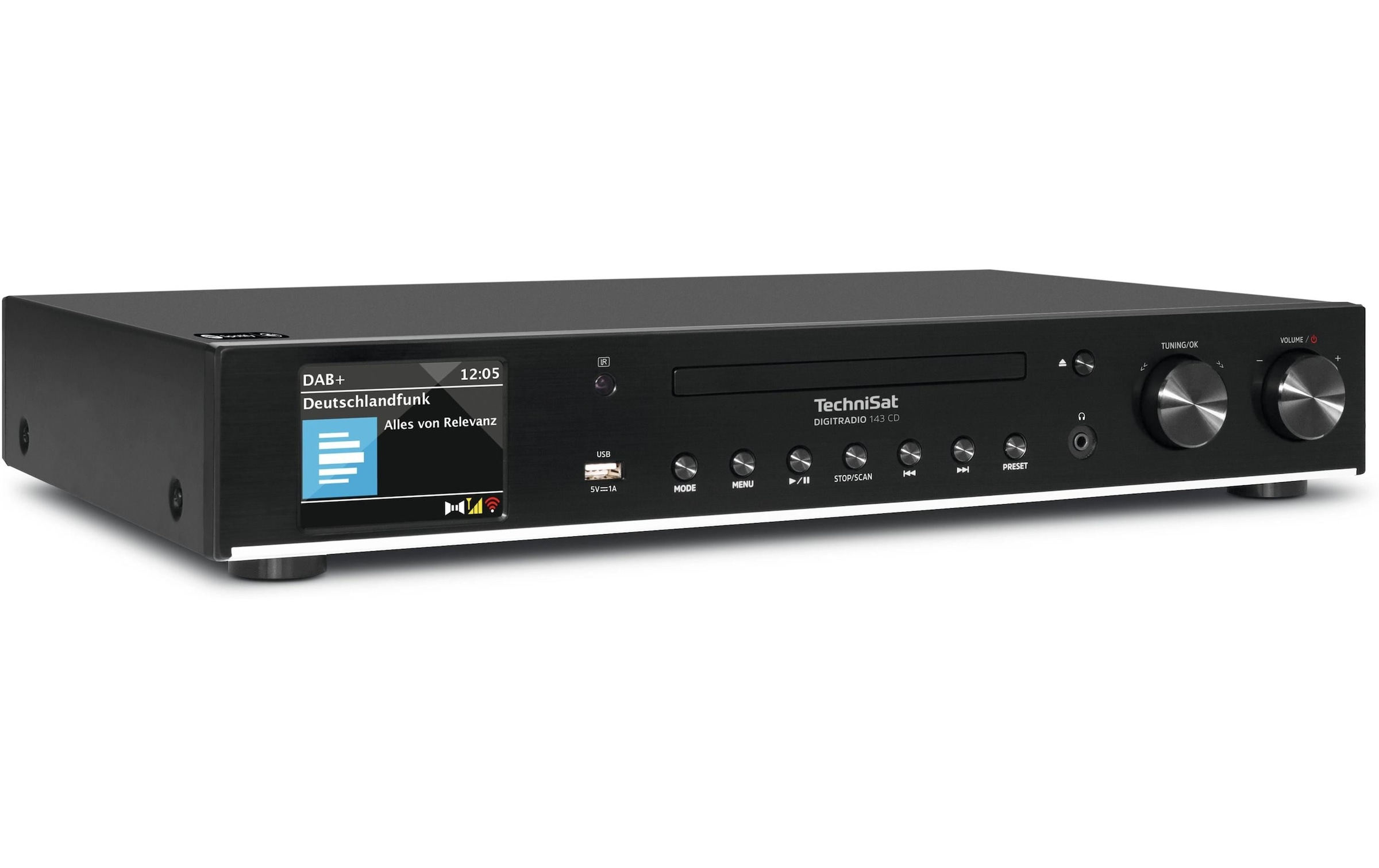 TechniSat Digitalradio (DAB+) »DigitRadio 143 CD V3«, (Digitalradio (DAB+)-FM-Tuner-Internetradio)