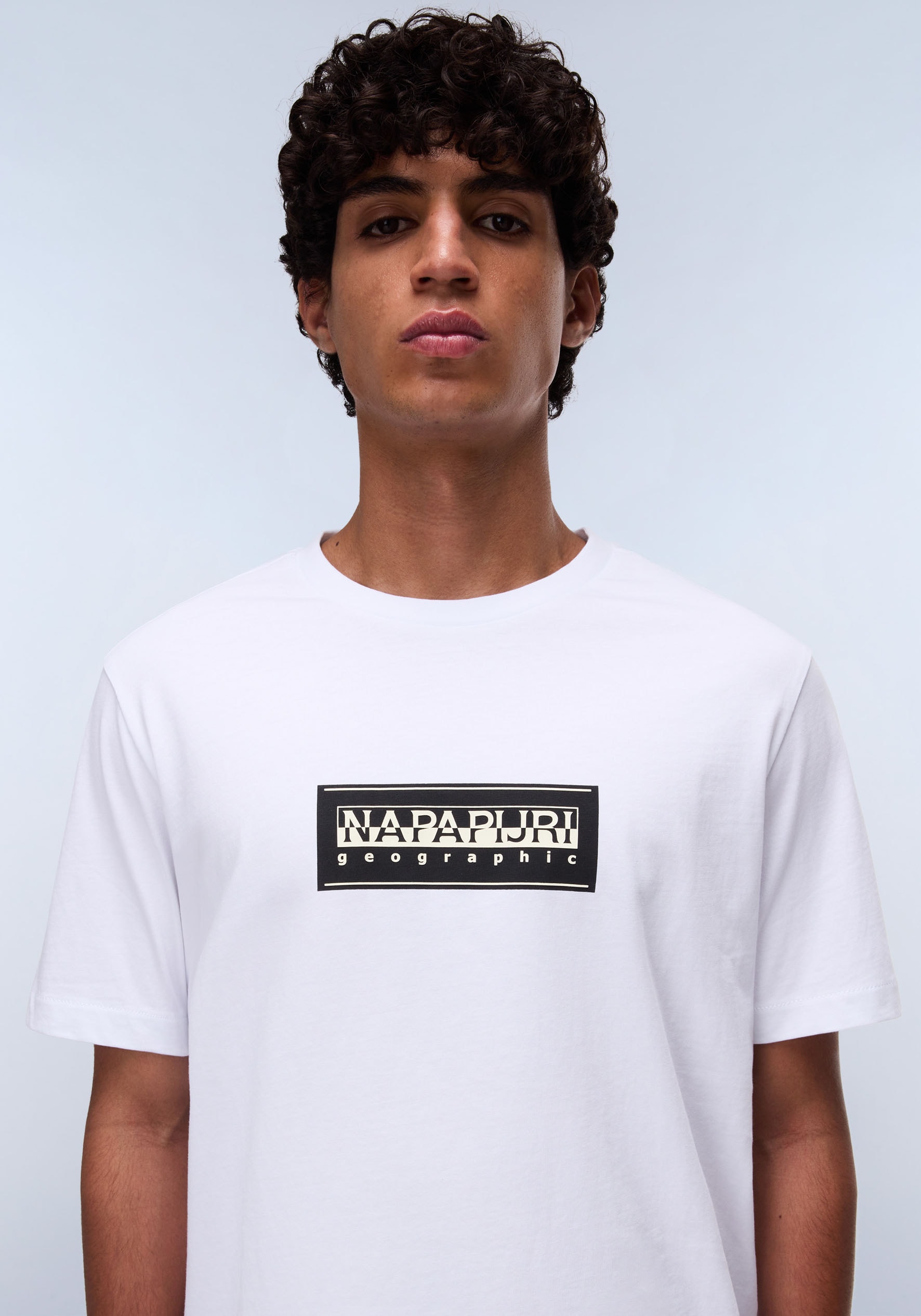 Napapijri T-Shirt »S-BOX LOGO« mit Silikonprint,
