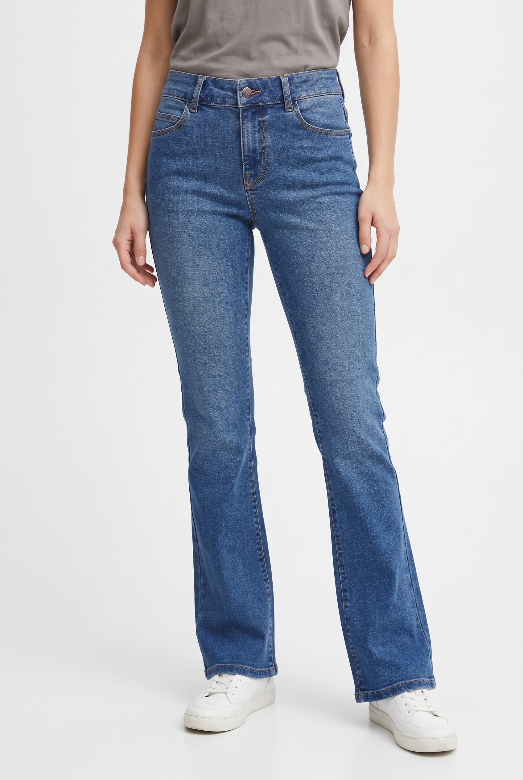 Image of Noisy may Bootcut-Jeans "NMSTEVIE MW BOOTCUT JEANS VI632MB" Baumwollmischung