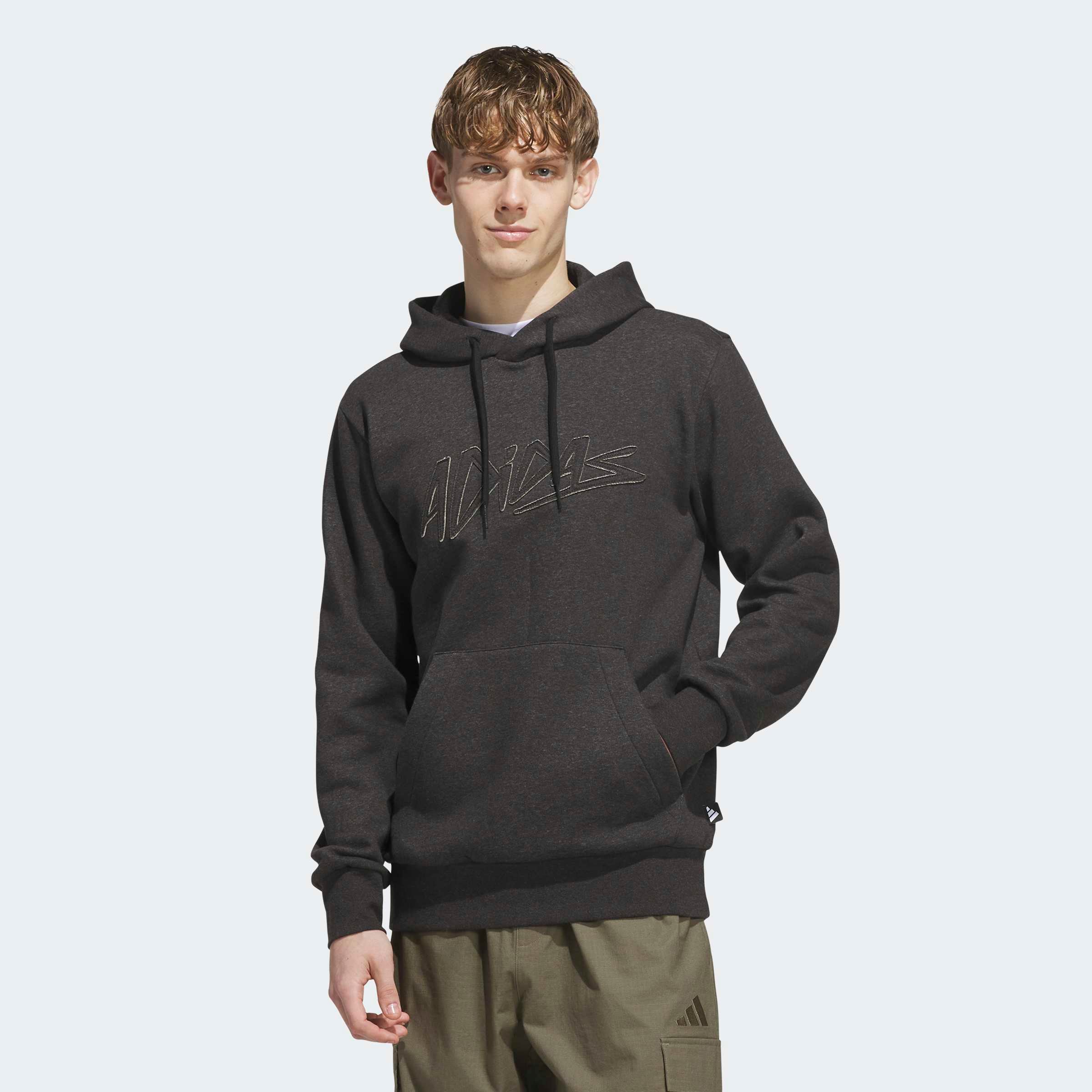 Image of adidas Sportswear Kapuzensweatshirt "LUX COLOR HEATHER GRAPHIC HOODIE", mit Rundhalsausschnitt, in normaler Länge