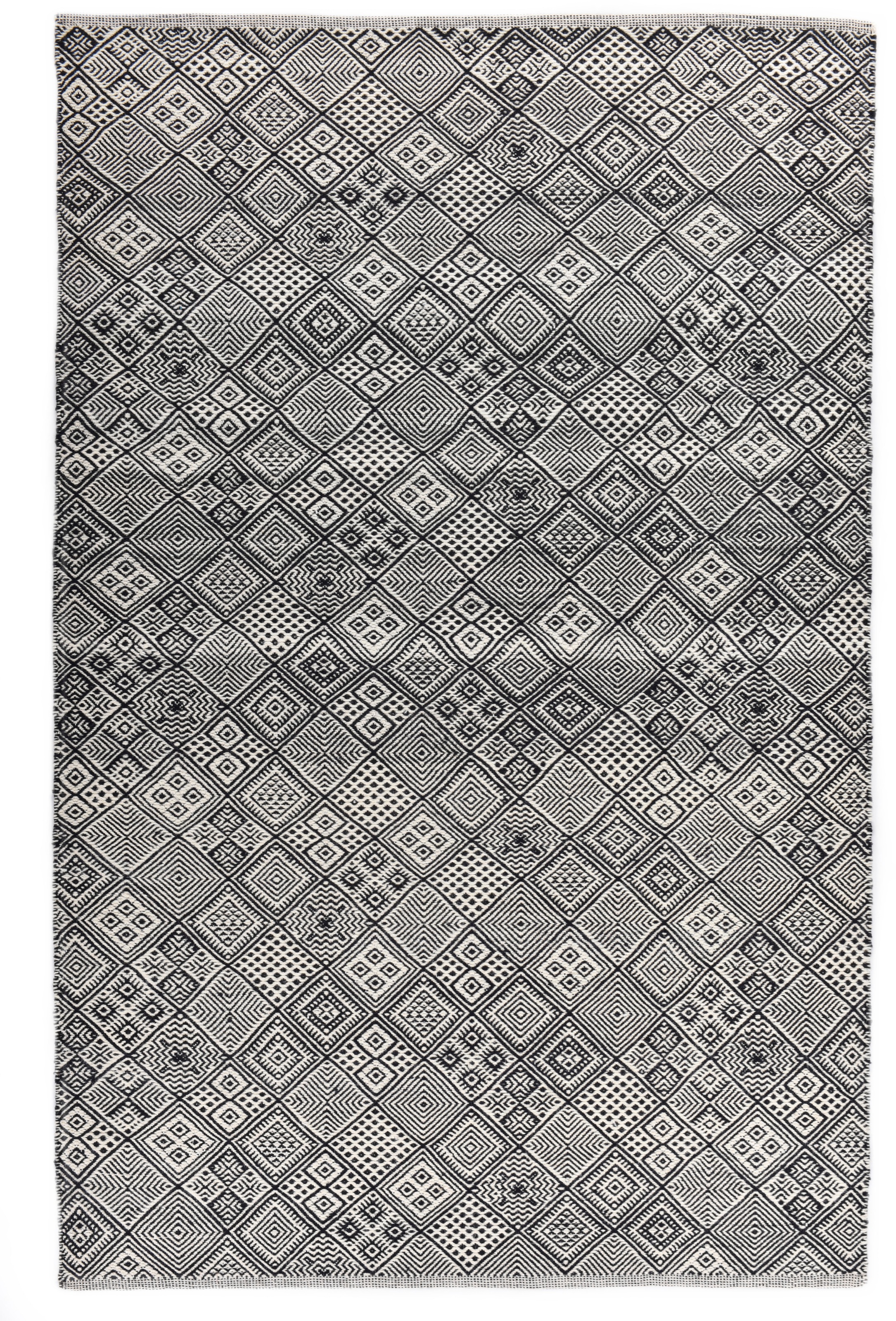 Image of THEKO Wollteppich »Molde - 14005«, rechteckig, 5 mm Höhe, Handweb Teppich, reine Wolle, handgewebt, modernes Scandi Rauten Design, ideal im Wohnzimmer & Schlafzimmer bei Ackermann Versand Schweiz