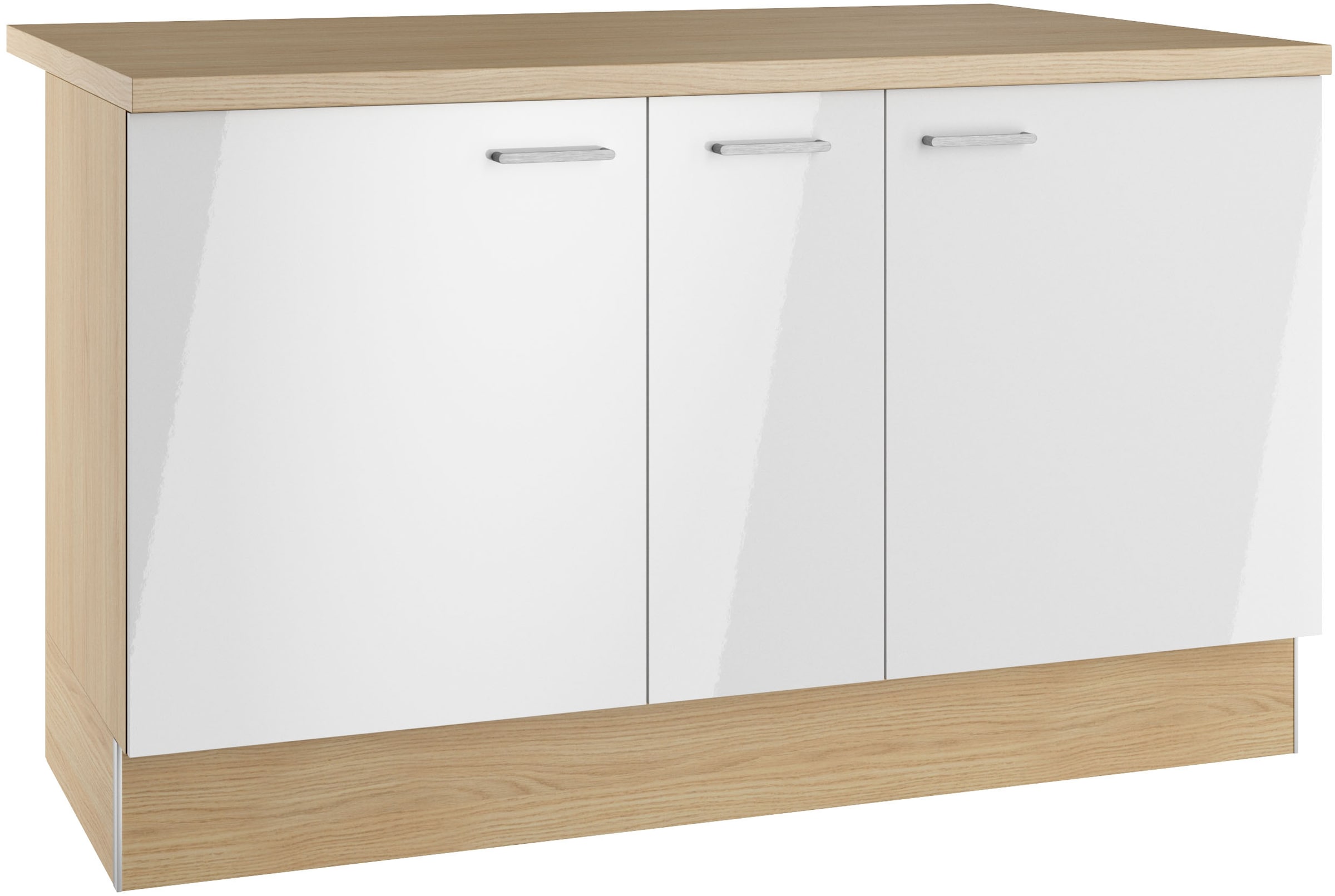 Image of KOCHSTATION Kücheninsel "KS-Lucy" Breite 151 cm, Soft-Close, höhenverstellbare Füsse, Metallgriffe