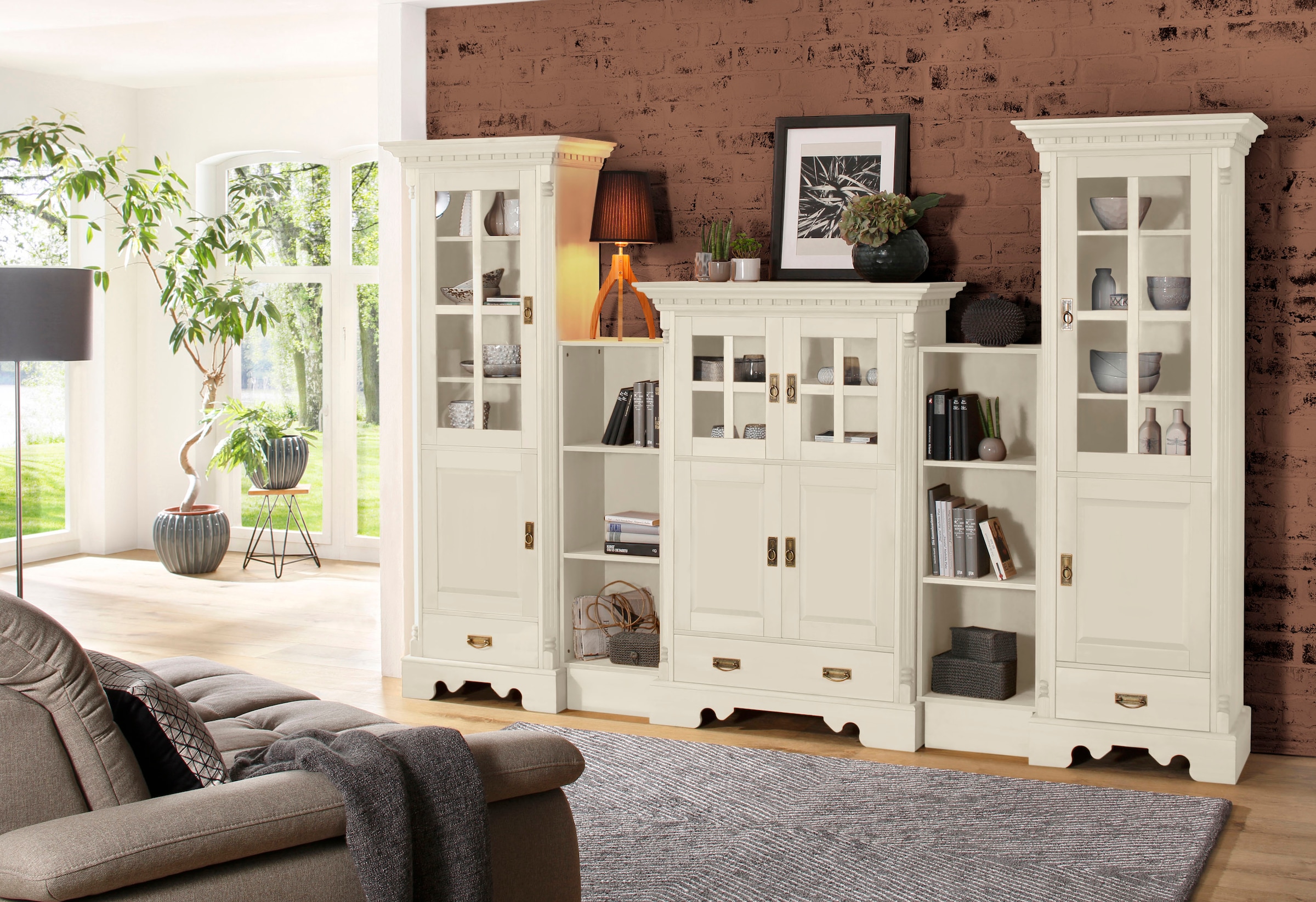 GOODproduct Vitrine »Milan« Höhe 199 cm, Massivholz, FSC®-zertifiziert