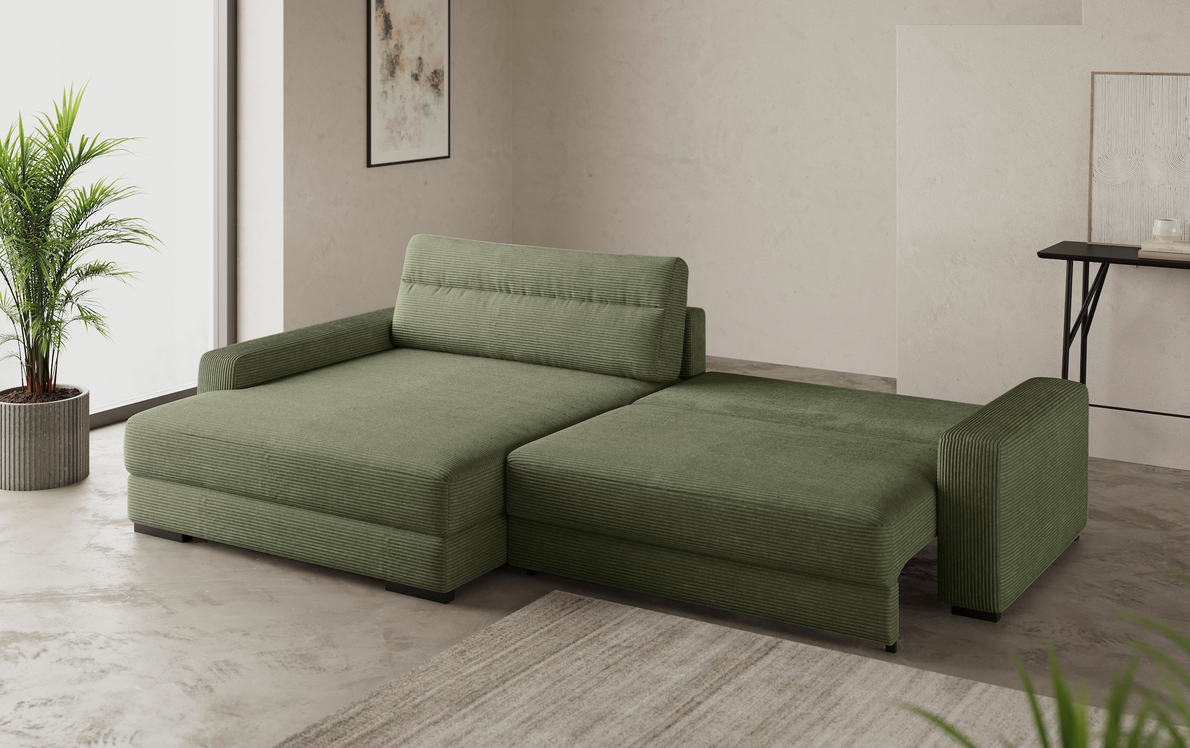 Mr. Couch Ecksofa »Marcello L-Form«, inklusive EasyBett und Bettkasten