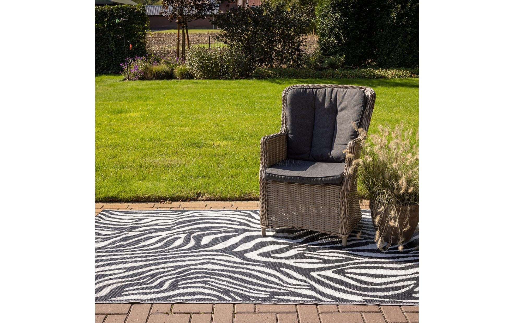 esschert design Teppich »Zebra«, rechteckig