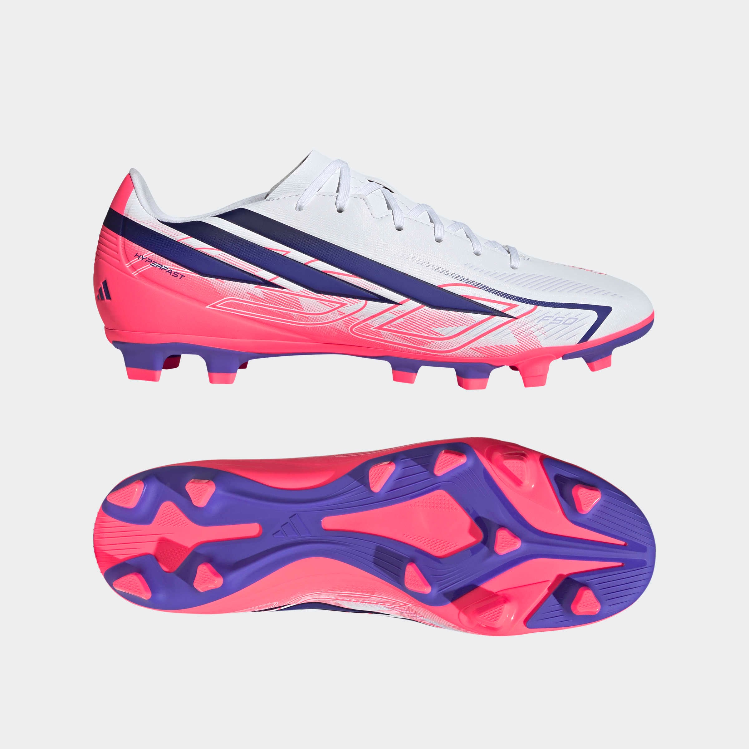 adidas Performance Chaussure de football »F50 HYPERFAST CLUB , FESTE BÖDEN/GEMISCHTE BÖDEN«  adapté à de nombreux types de sols