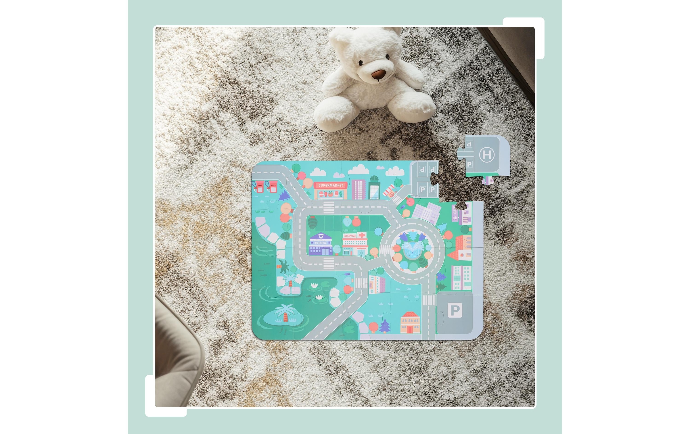 relaxdays Spielbausteine »Stadt im Set«