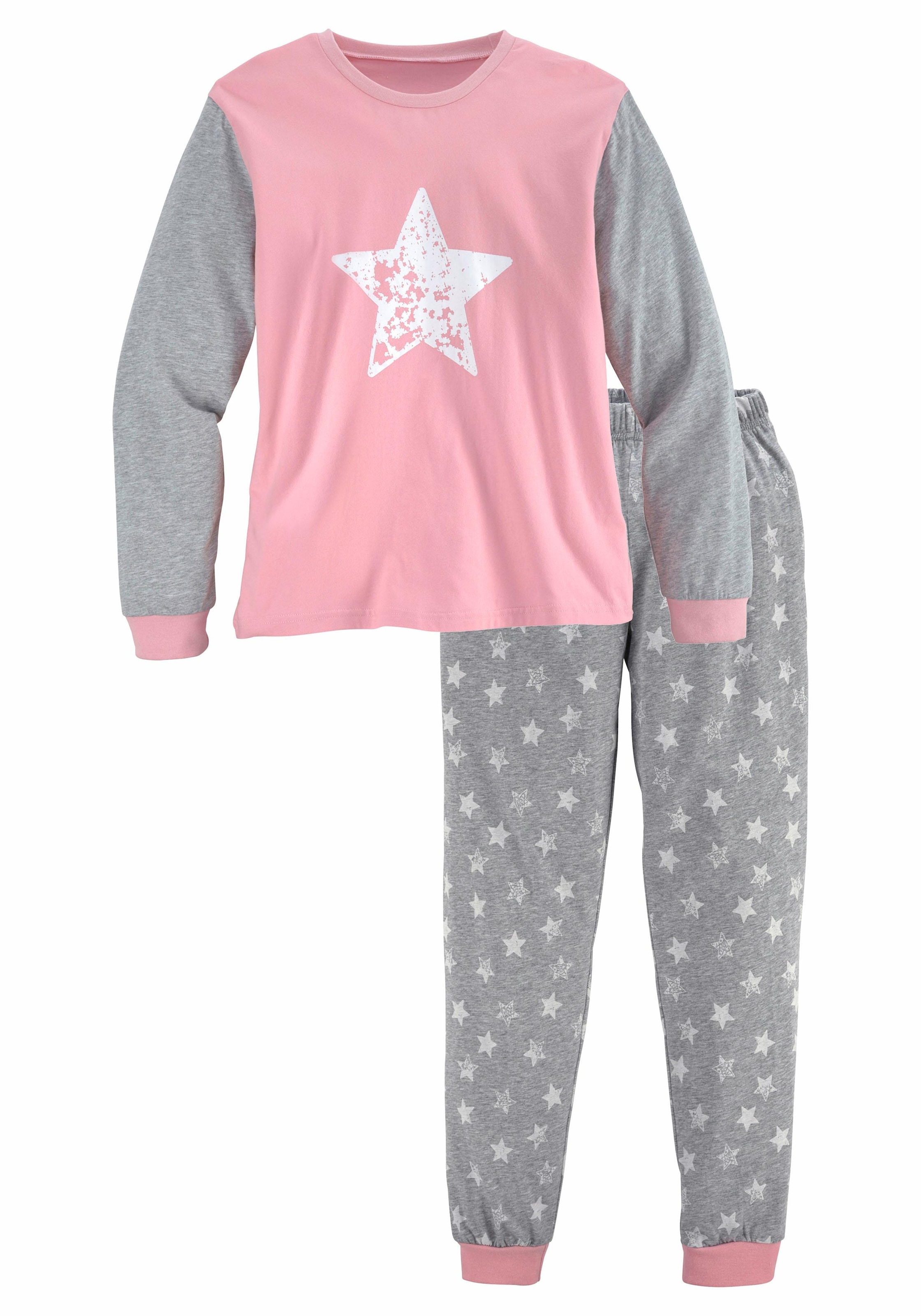 Image of Vivance Pyjama 1 Stück, 2 tlg. Schlafanzug in langer Form mit Sternen Print