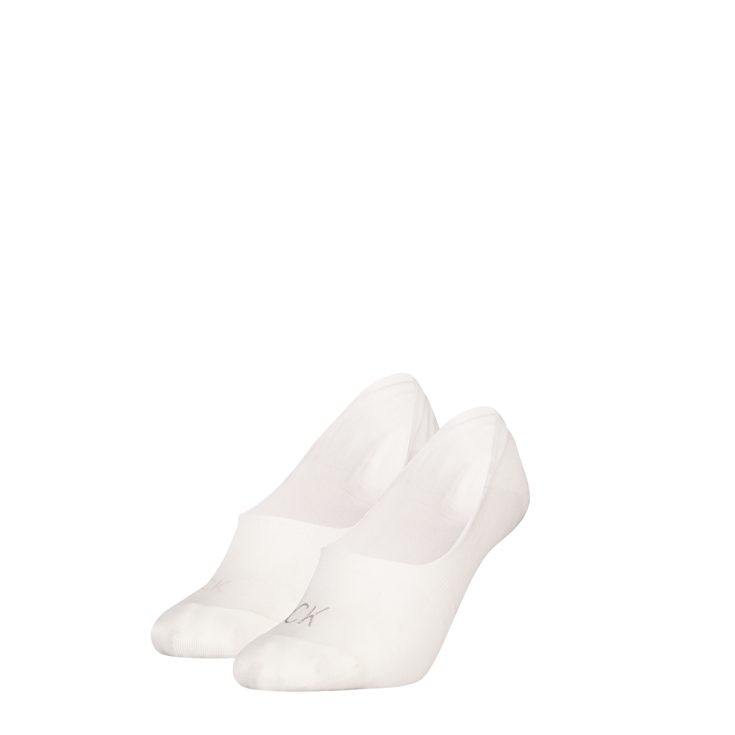 Calvin Klein Jeans Chaussons »CK WOMEN FOOTIE MID CUT 2P SHINY LOGO« 2 Paar,  Vorn mit kleinem Glitzer-Logo