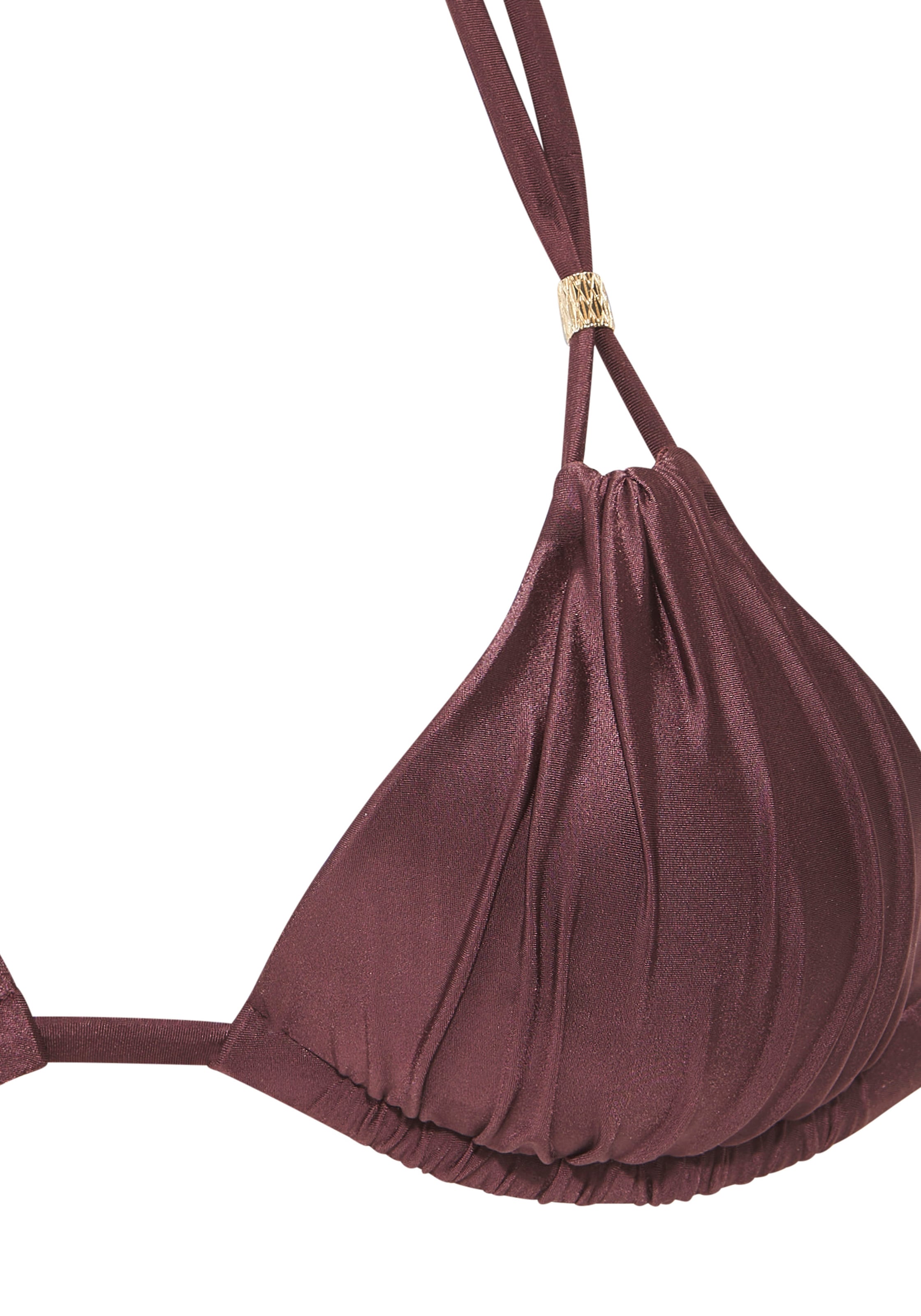 Bruno Banani Bikini triangle en tissu noble brillant