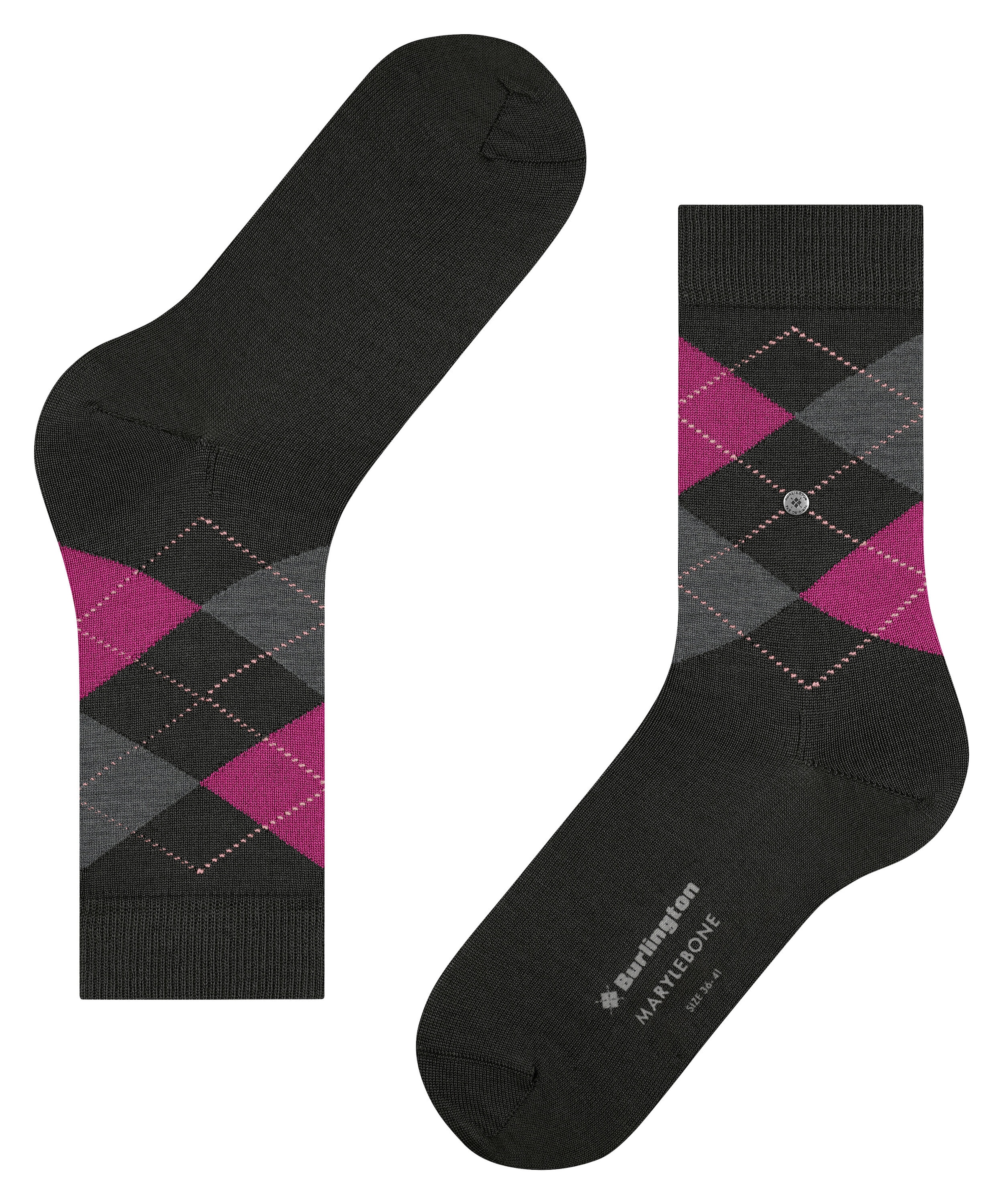 Burlington Chaussettes »Marylebone« taille unique 36-41, mélange laine chaud, motif argyle