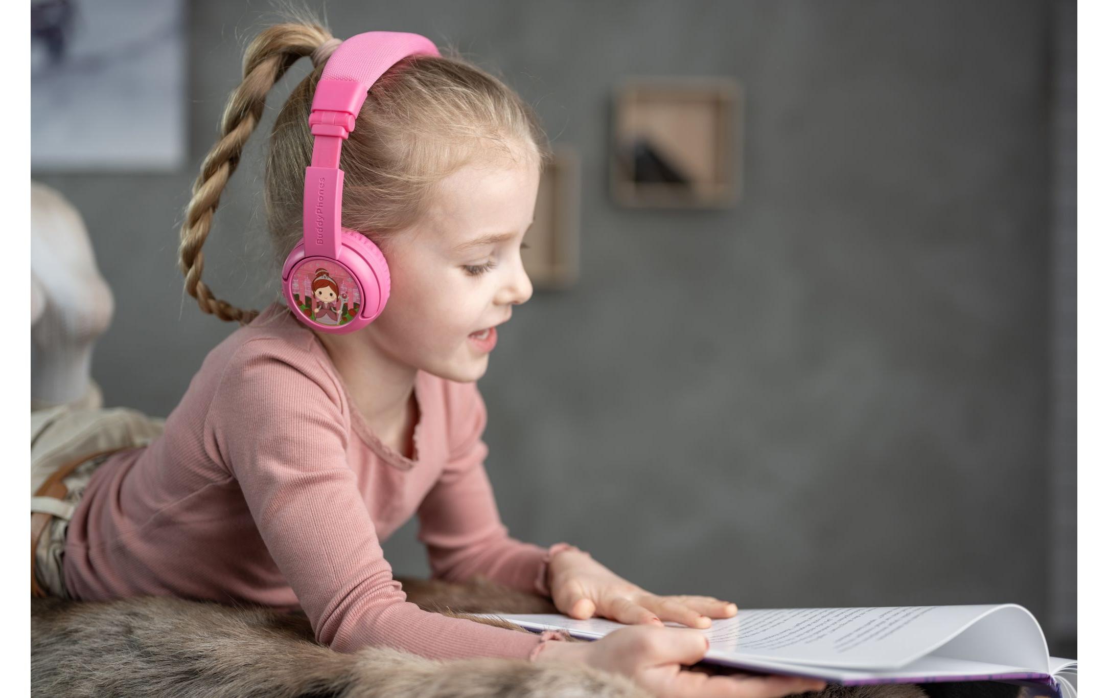 buddyphones™ Over-Ear-Kopfhörer »Play+ Bluetooth Pink«, Bluetooth