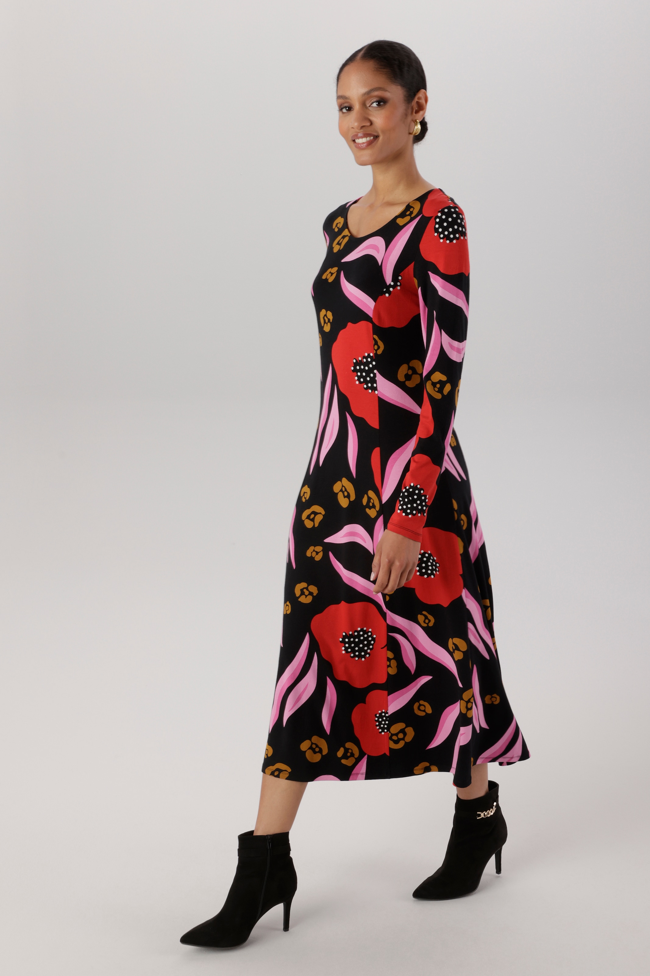 Image of Aniston SELECTED Midikleid in leichter A-Linien-Form - NEUE KOLLEKTION
