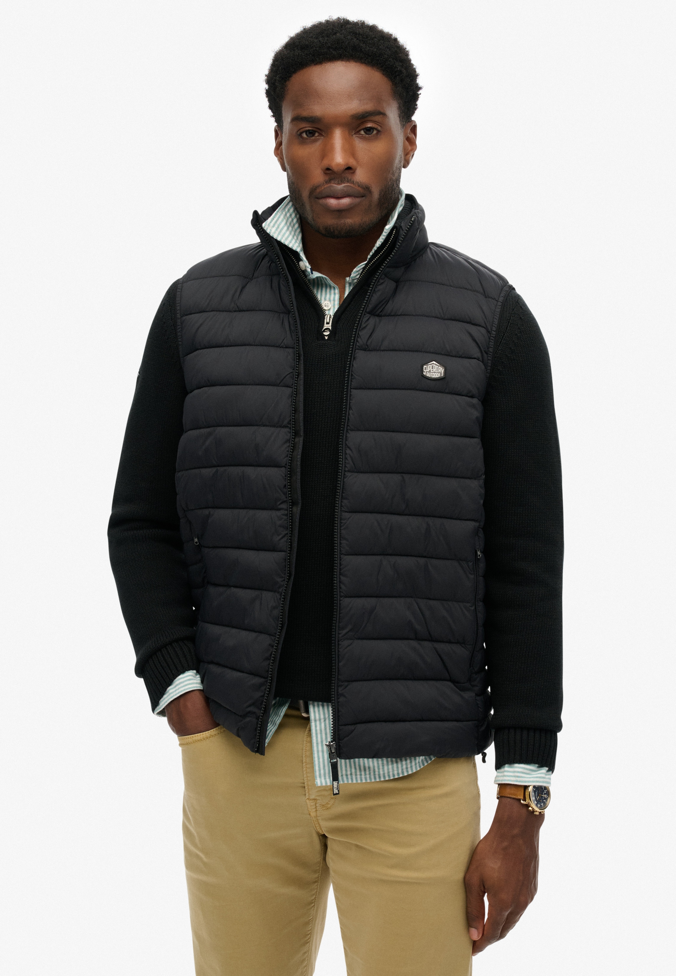 Image of Superdry Steppweste "Fuji Lite Padded Gilet" Steppware, normal geschnitten