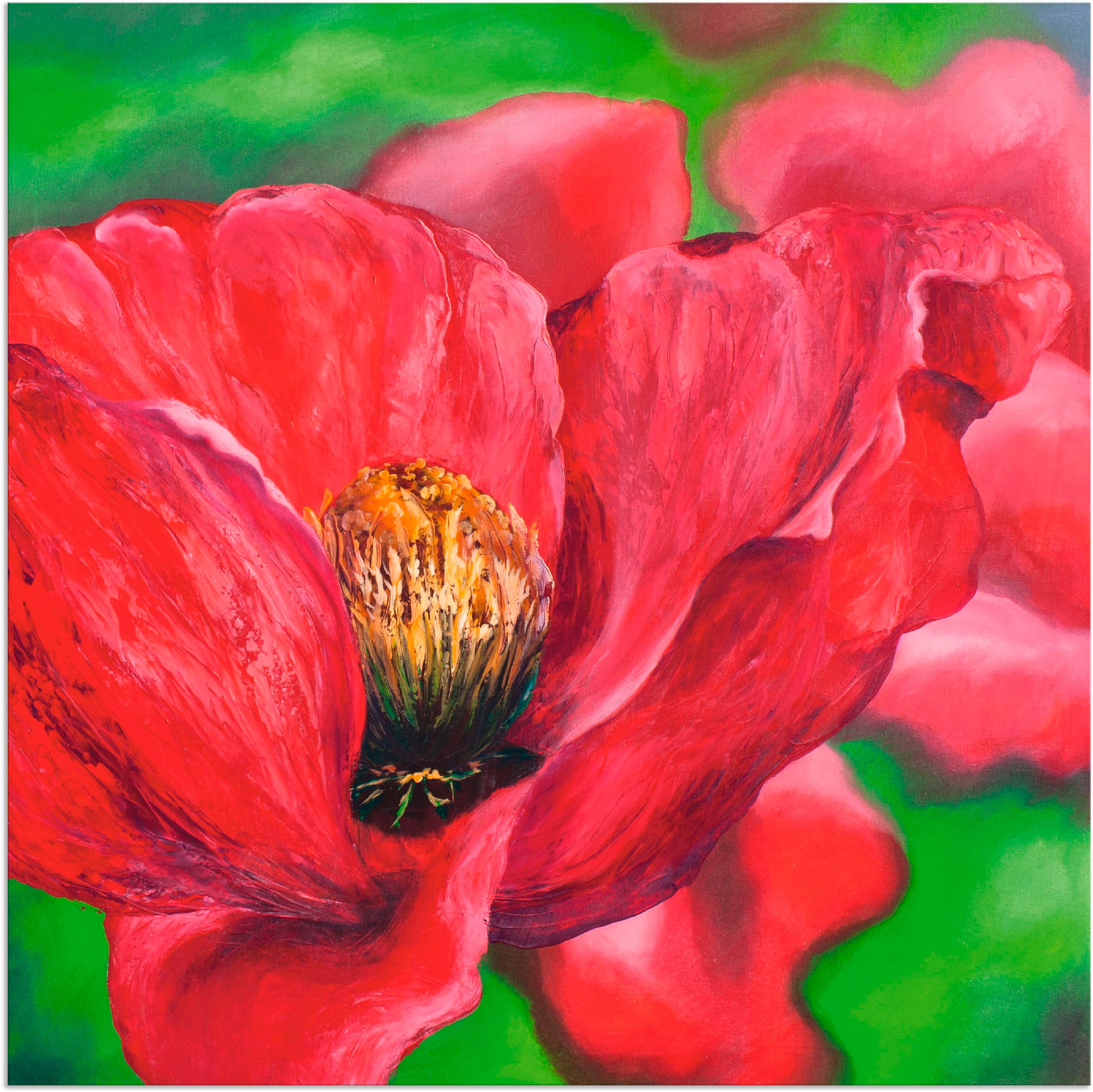 Image of Artland Wandbild »Mohn«, Blumen, (1 St.), in vielen Grössen & Produktarten - Alubild / Outdoorbild für den Aussenbereich, Leinwandbild, Poster, Wandaufkleber / Wandtattoo auch für Badezimmer geeignet bei Ackermann Versand Schweiz