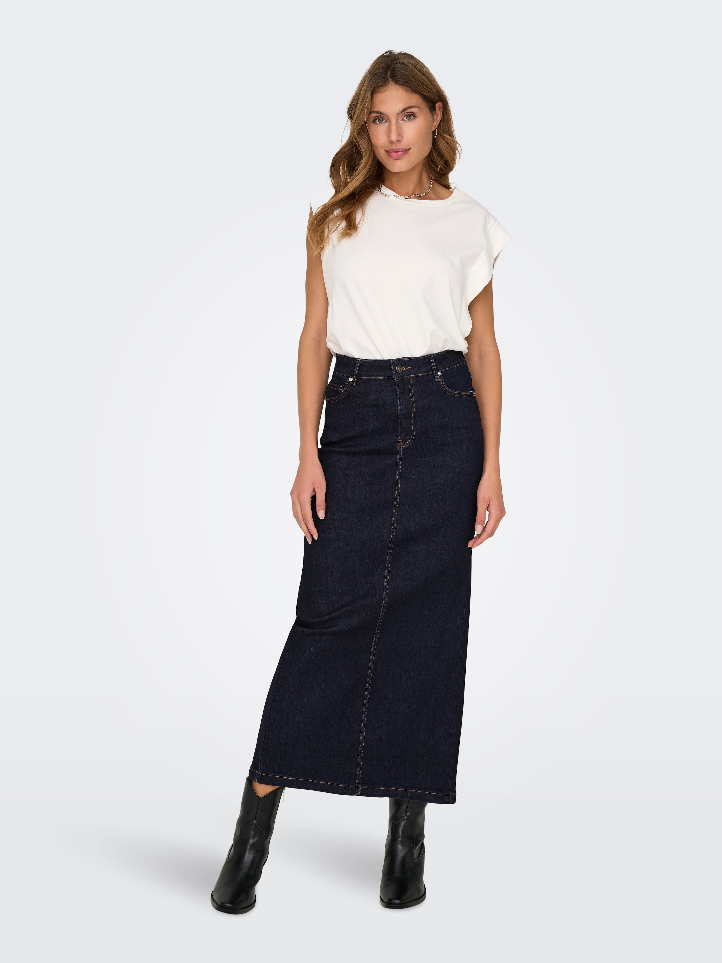 ONLY Jeansrock »ONLWALO MW SLIT DNM MAXI SKIRT GUA«