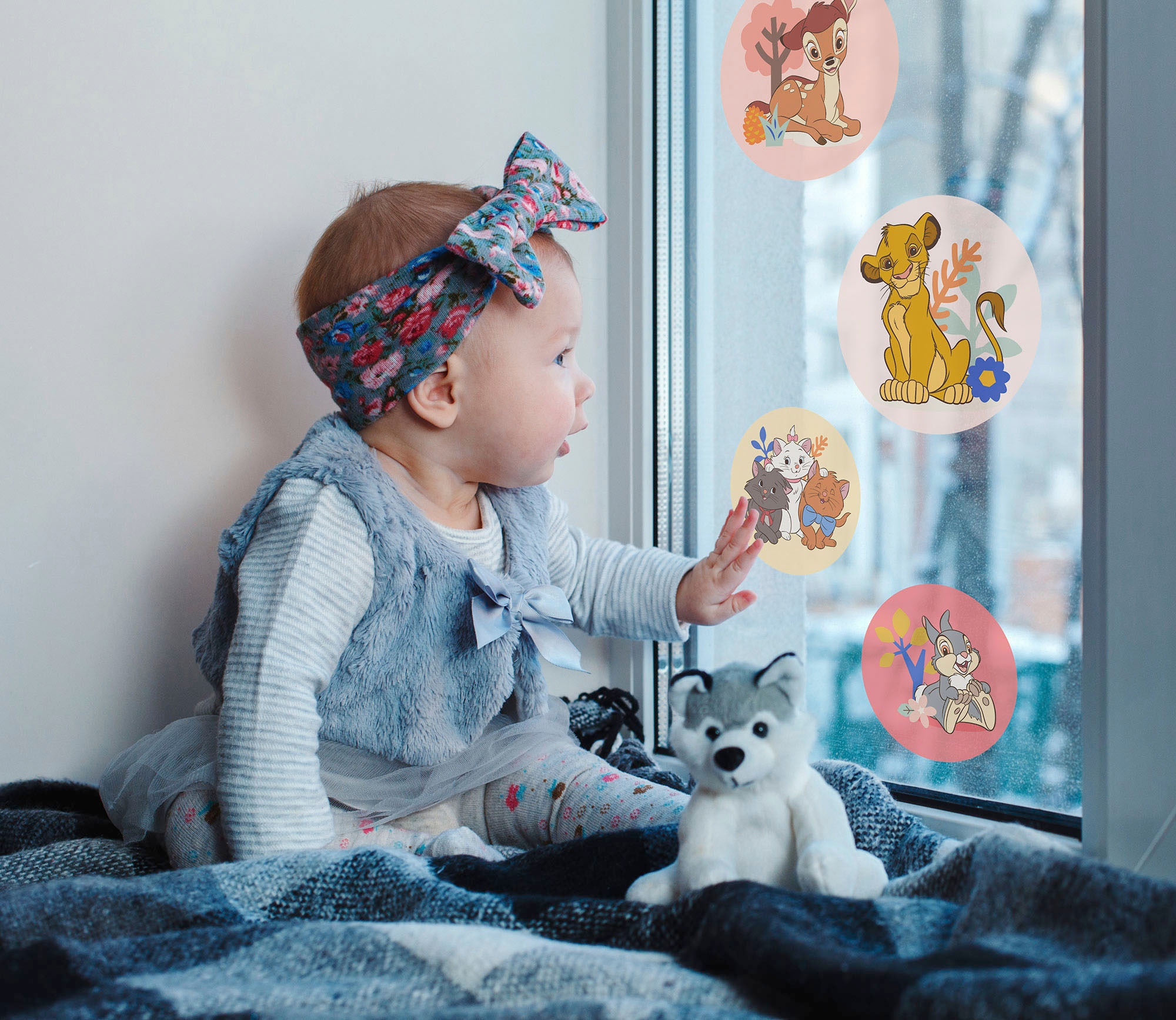 Komar Fensterbild »Better Together Bubbles - Grösse 30 x 30 cm, 2 Bogen« Fenstersticker, selbsthaftend