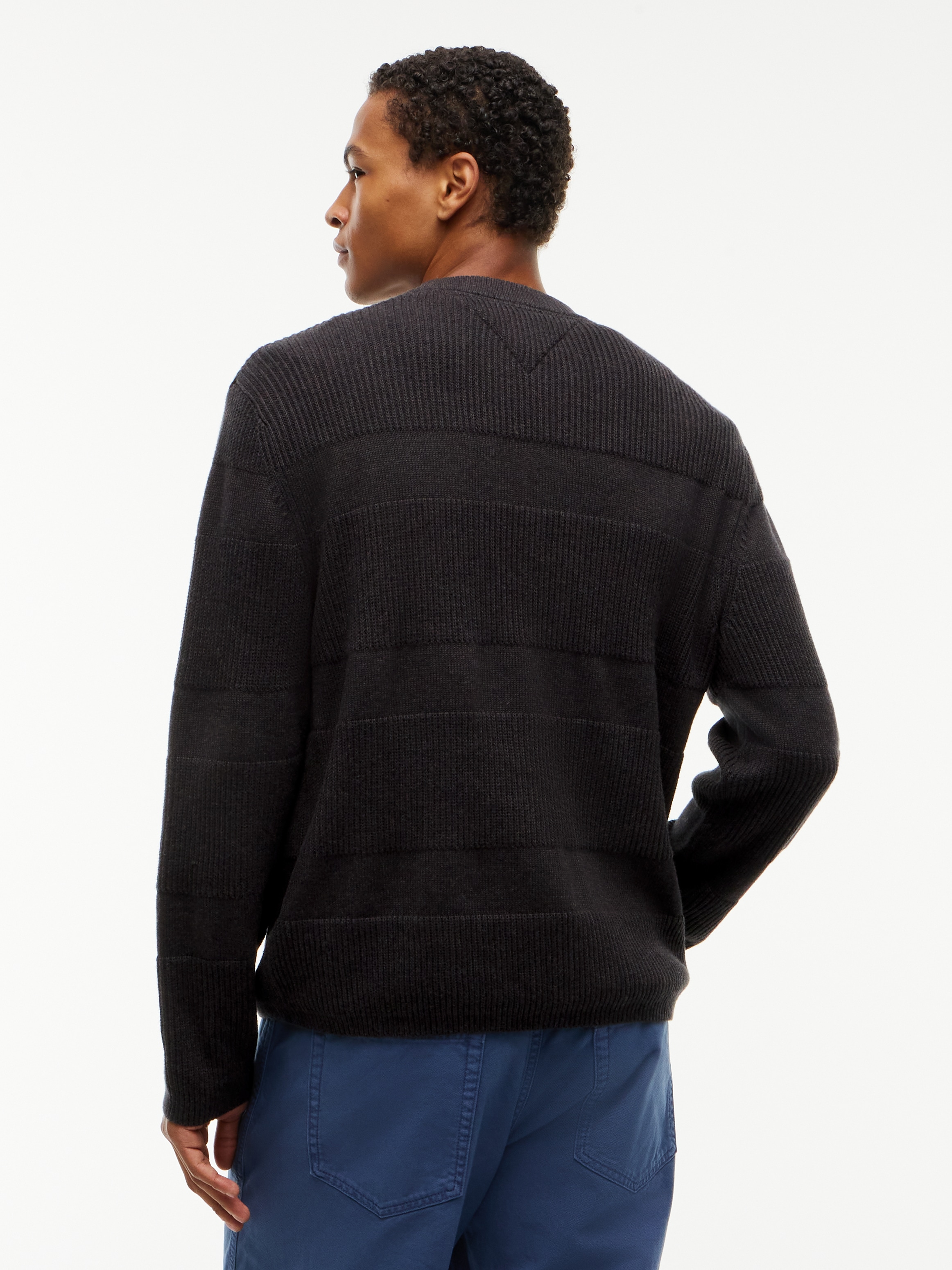 Tommy Jeans Pull en tricot »REGULAR TEXTURED SWEATER« Coupe régulière avec col rond