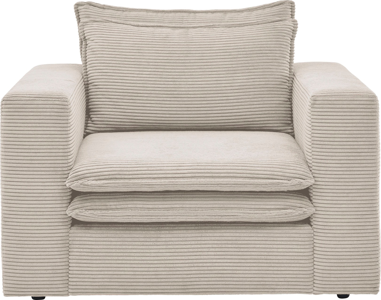 Places of Style Sessel »PIAGGE«, Hochwertiger Cord- passend zur Serie PIAGGE