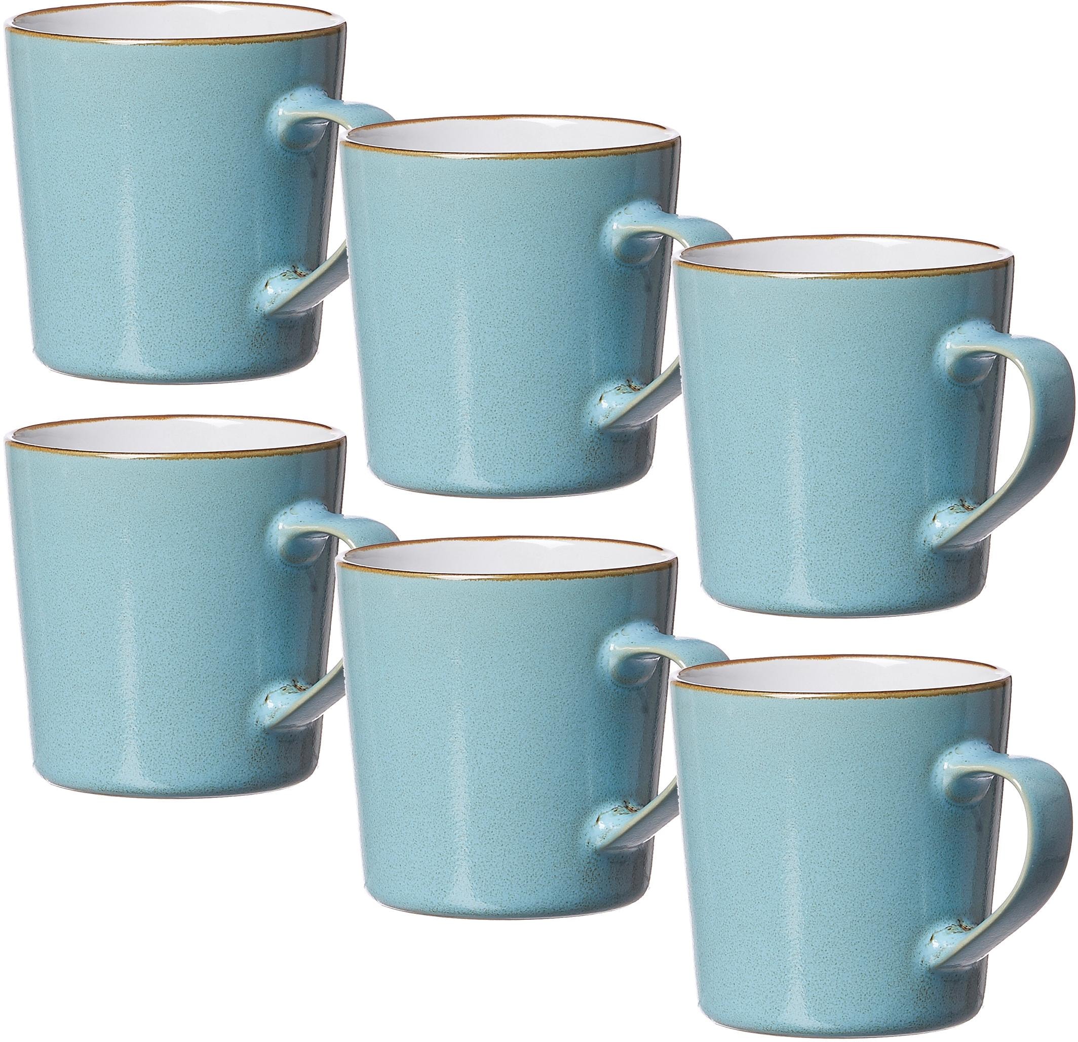 Ritzenhoff & Breker Becher »Kaffeebecher-Set Visby 6tlg, Weiss«, (Set, 6 tlg., Das Set besteht aus 6 Kaffeebechern), 6-teilig