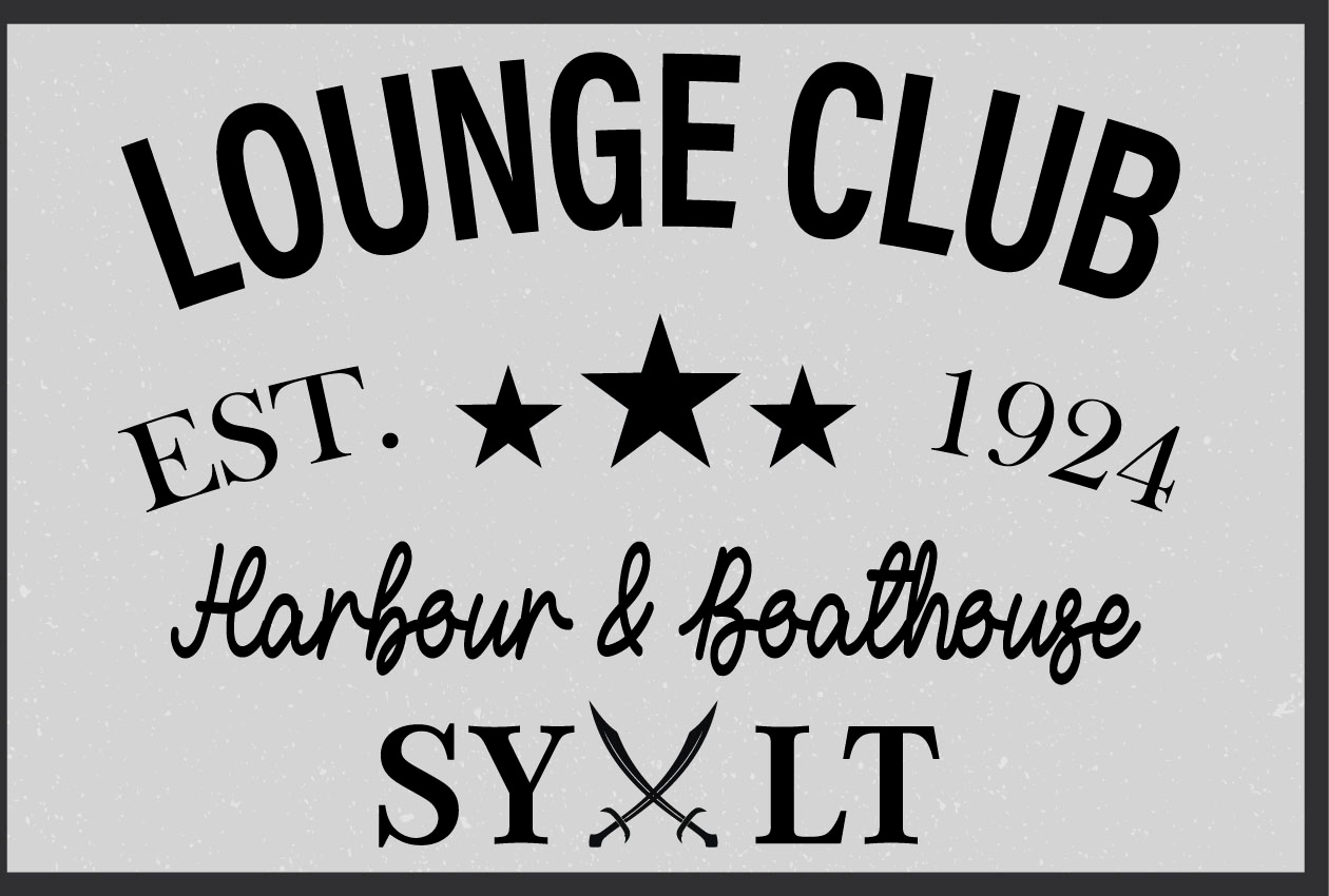 queence Metallbild »Lounge Club Sylt«, Schriftzüge-Schriftzug, (1 St.), Stahlschilder
