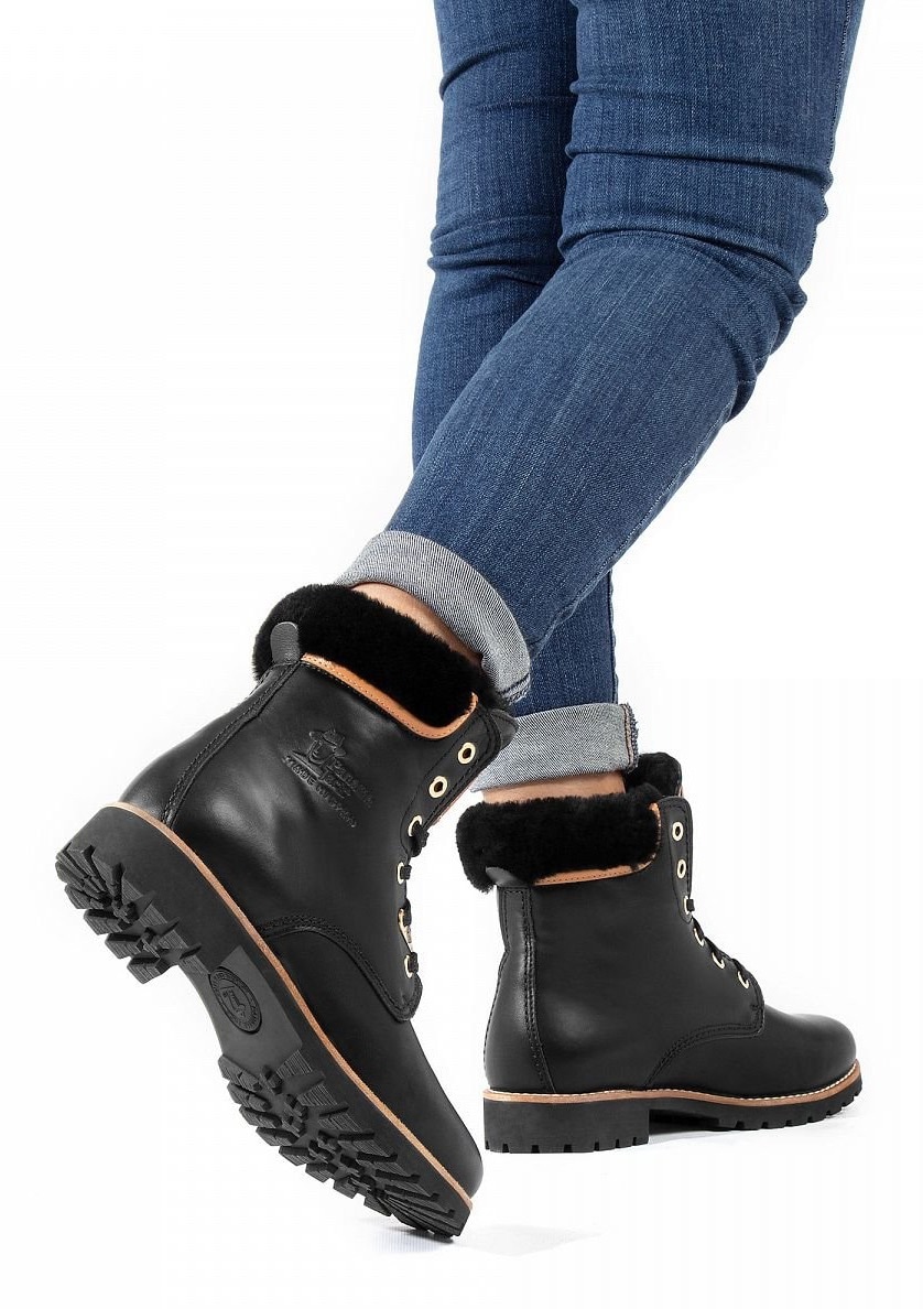 Panama Jack Winterboots, Schnürboots, Stiefelette mit Logoprägung