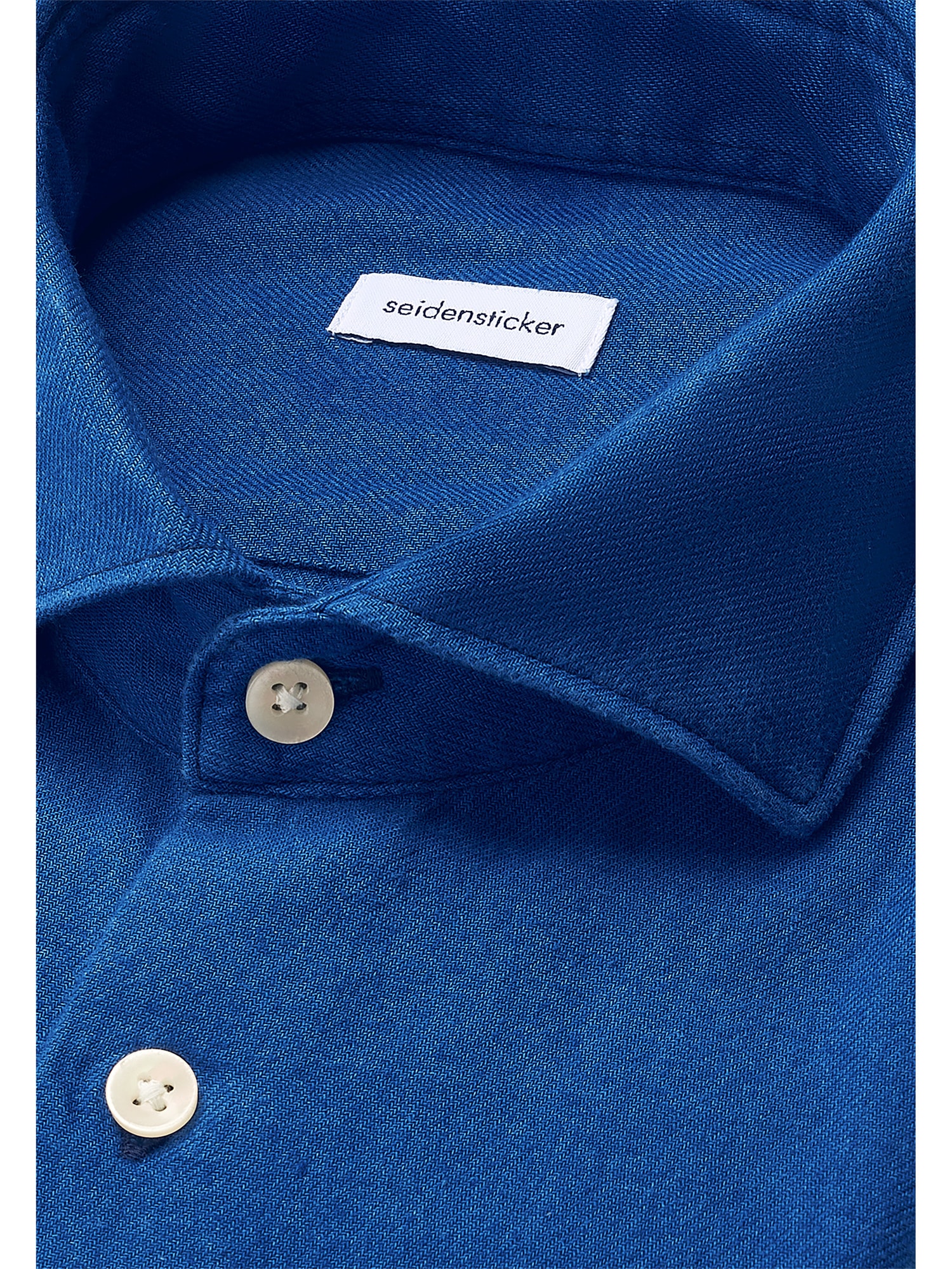 seidensticker Flanellhemd Regular 1/1 Kentkragen Uni